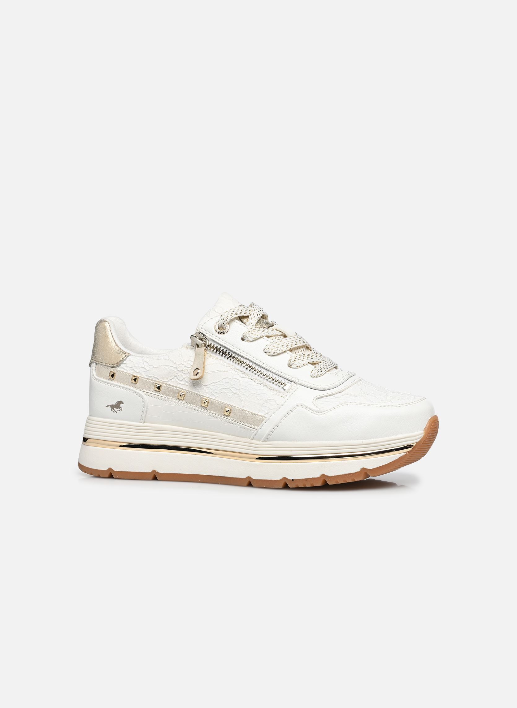 Sneaker 15M0332008 damen weiß Mustang shoes Sneaker 15M0332008 damen weiß White