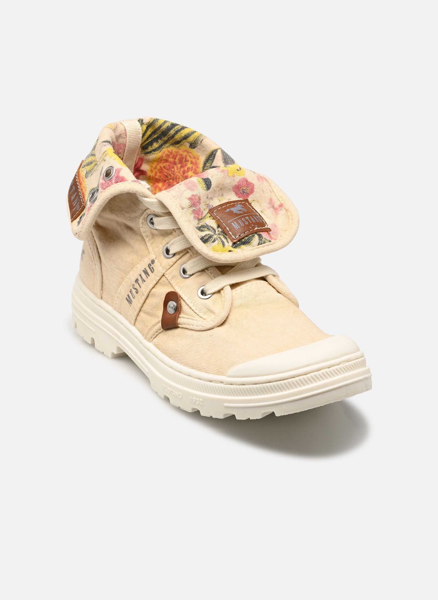 Baskets 26M0742007 femme beige Mustang shoes Baskets 26M0742007 femme beige offwhite-multi