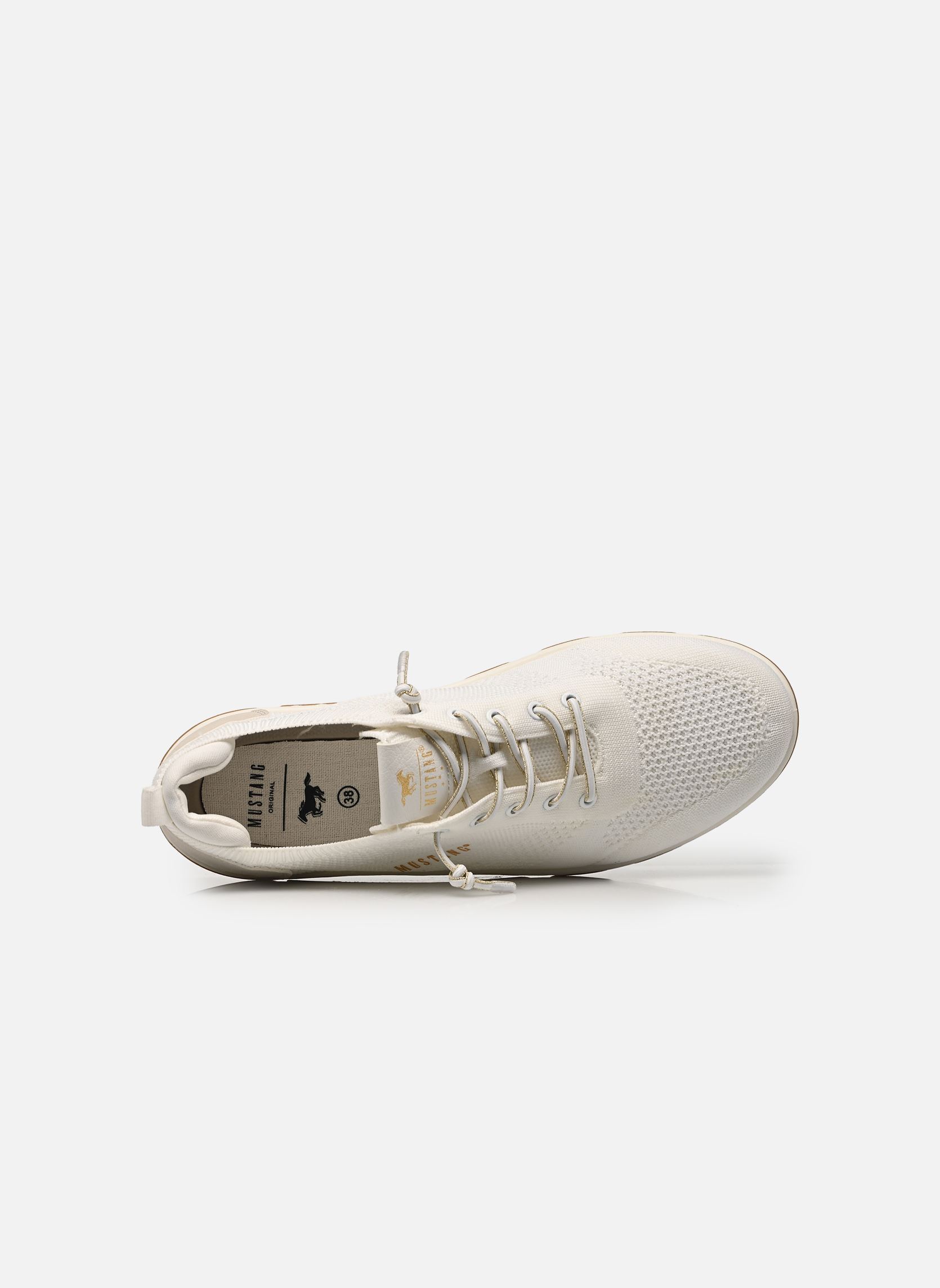 Sneakers 26M0582001 dames wit Mustang shoes Sneakers 26M0582001 dames wit White