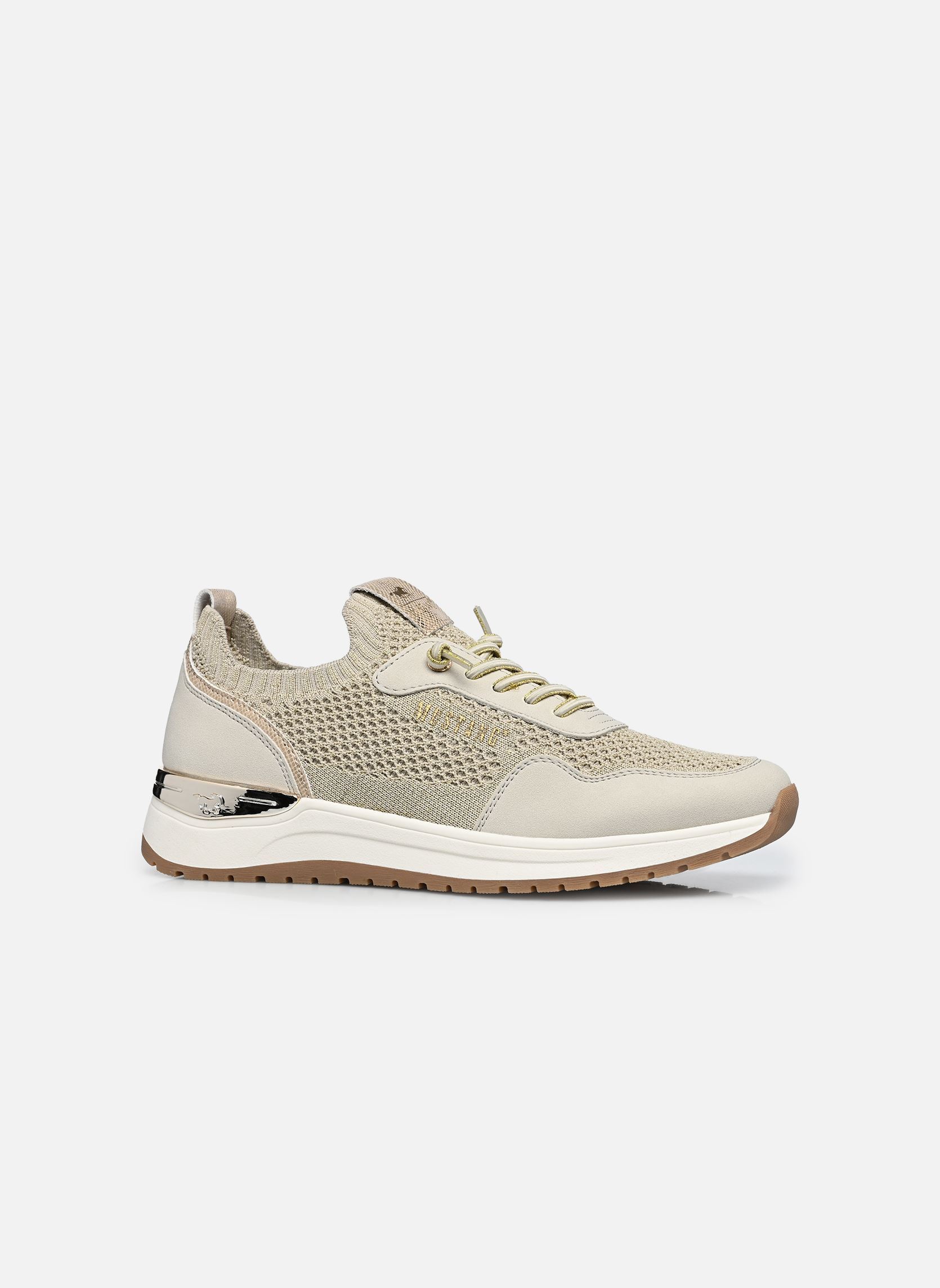 Lage sneakers 26M0522001 dames beige Mustang shoes Lage sneakers 26M0522001 dames beige sand-gold