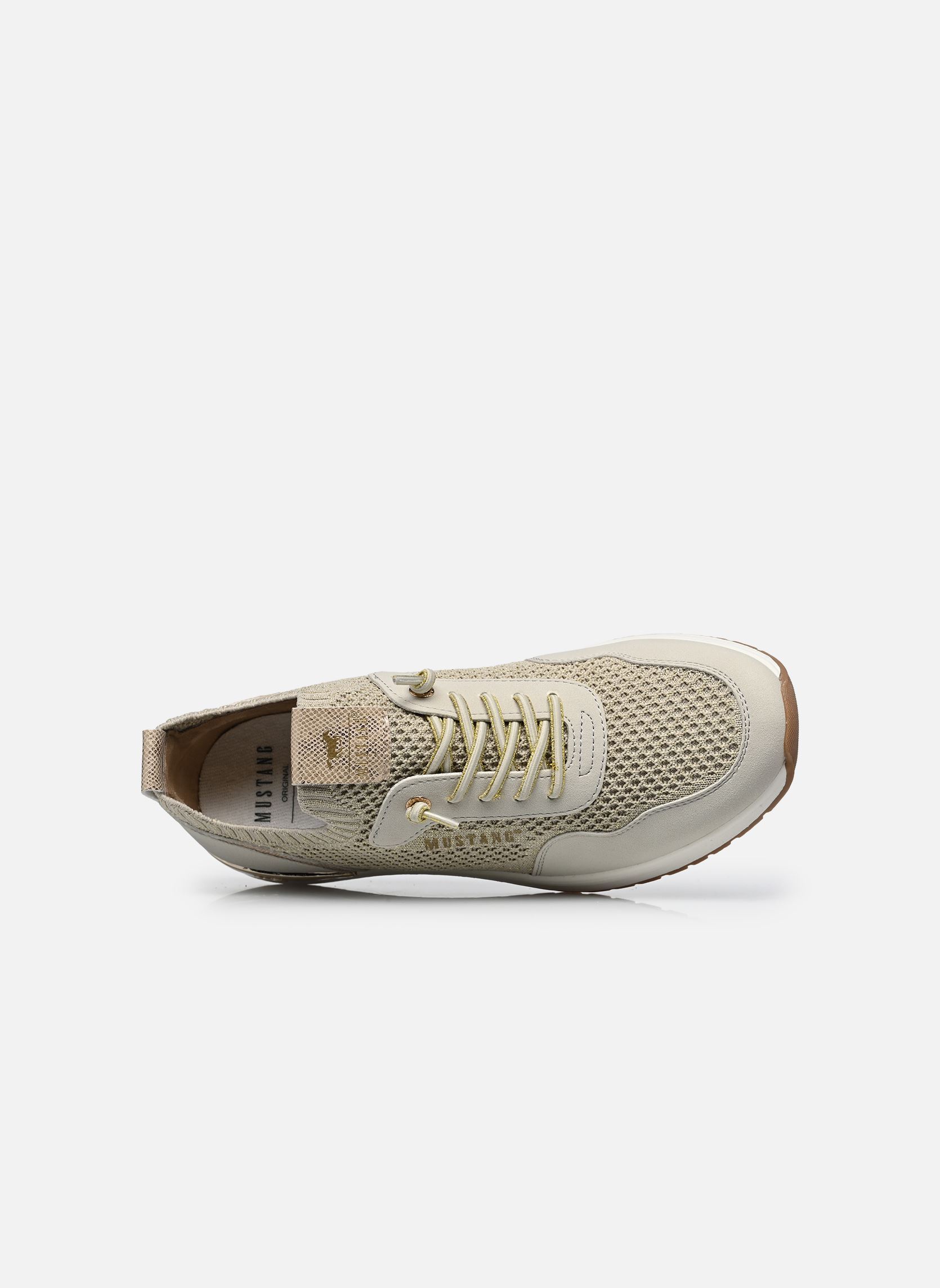 Lage sneakers 26M0522001 dames beige Mustang shoes Lage sneakers 26M0522001 dames beige sand-gold