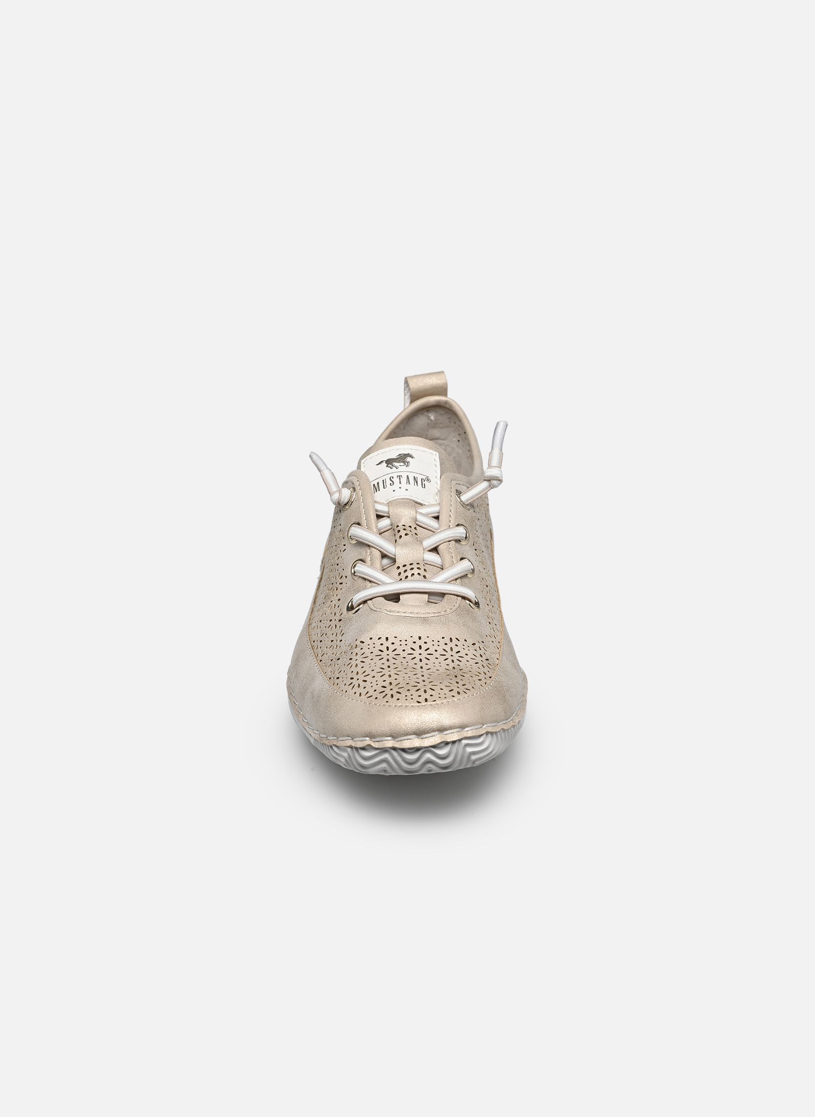Sneakers 26M0042007 dames goud en brons Mustang shoes Sneakers 26M0042007 dames goud en brons Cream
