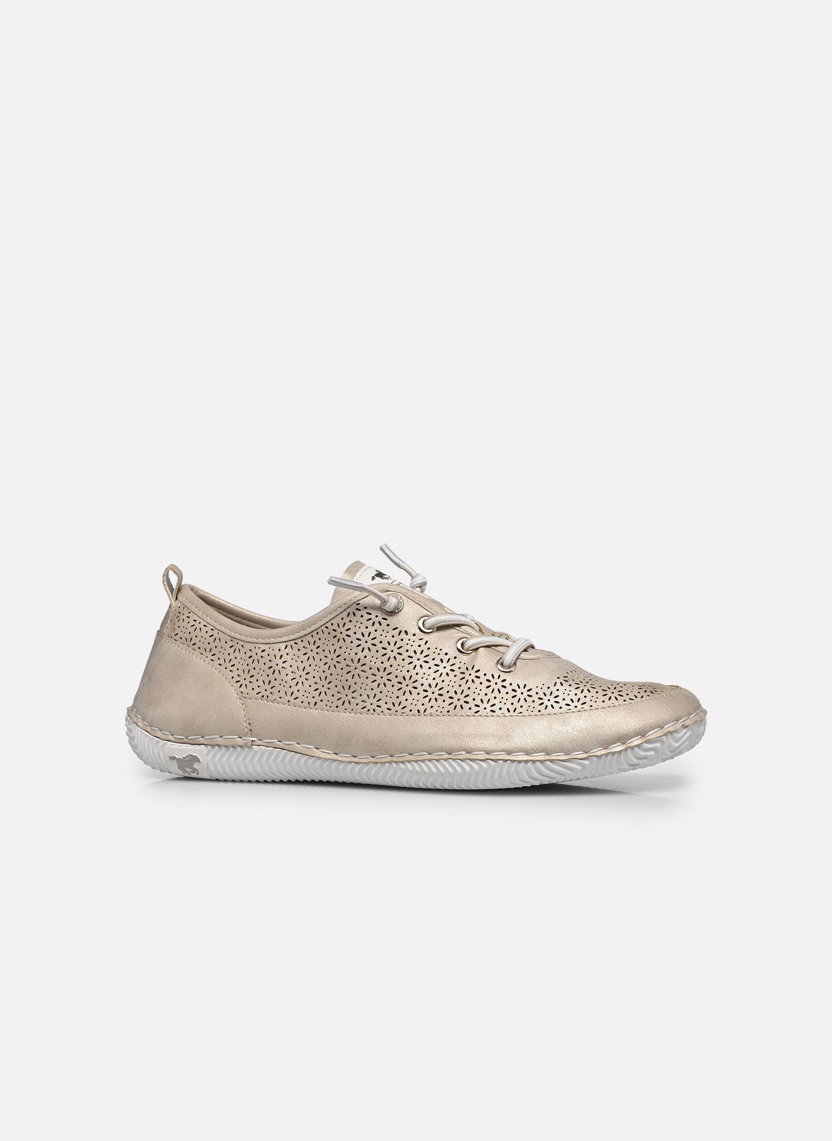 Sneakers 26M0042007 dames goud en brons Mustang shoes Sneakers 26M0042007 dames goud en brons Cream
