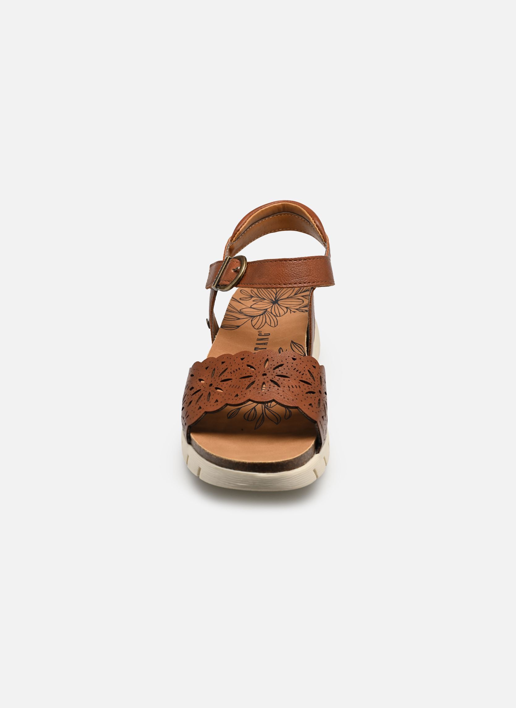 Keil- und Plateausandalen 26M0422002 damen braun Mustang shoes Keil- und Plateausandalen 26M0422002 damen braun Brown
