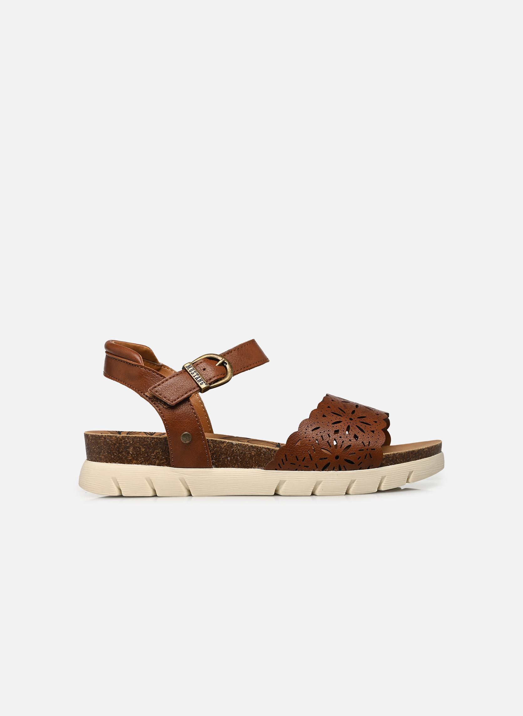 Keil- und Plateausandalen 26M0422002 damen braun Mustang shoes Keil- und Plateausandalen 26M0422002 damen braun Brown