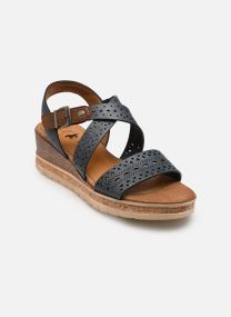Keil- und Plateausandalen 26M0432002 damen blau Mustang shoes Keil- und Plateausandalen 26M0432002 damen blau Navy