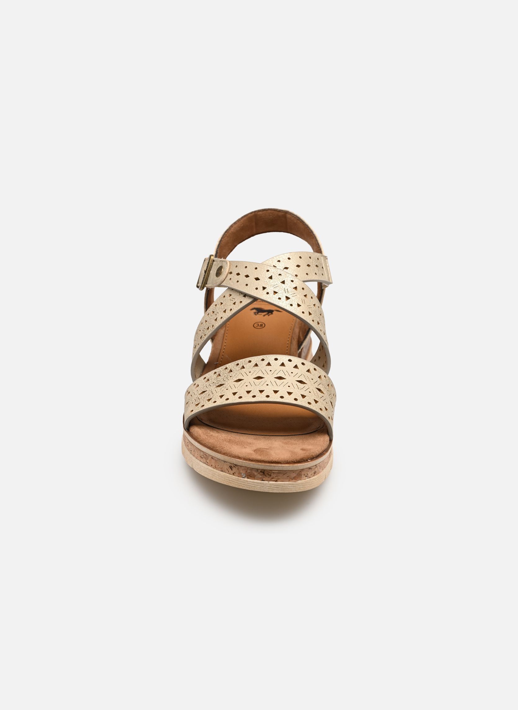 Sandali con zeppa e plateau 26M0432003 donna argento Mustang shoes Sandali con zeppa e plateau 26M0432003 donna argento Marble
