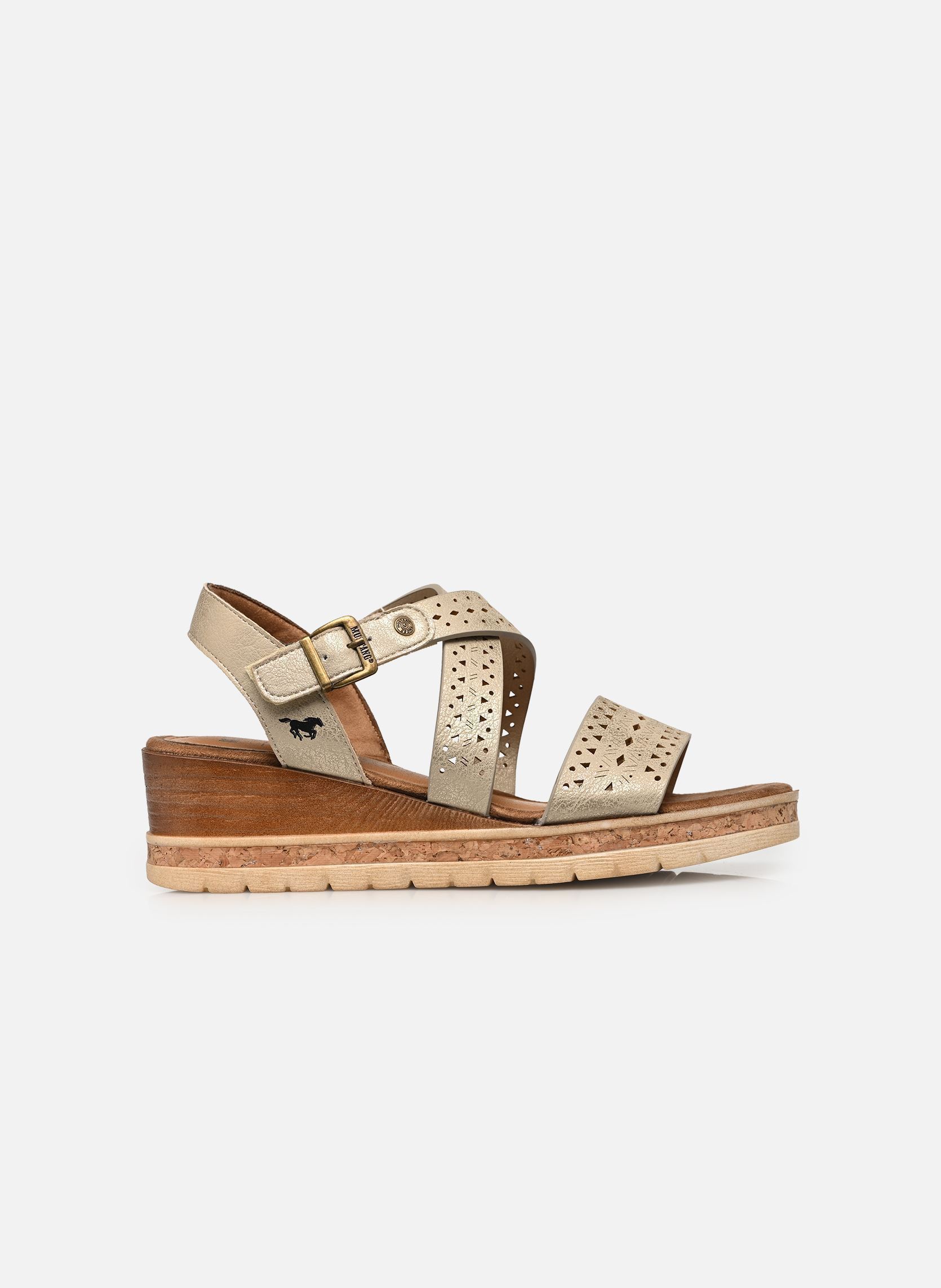 Sandali con zeppa e plateau 26M0432003 donna argento Mustang shoes Sandali con zeppa e plateau 26M0432003 donna argento Marble