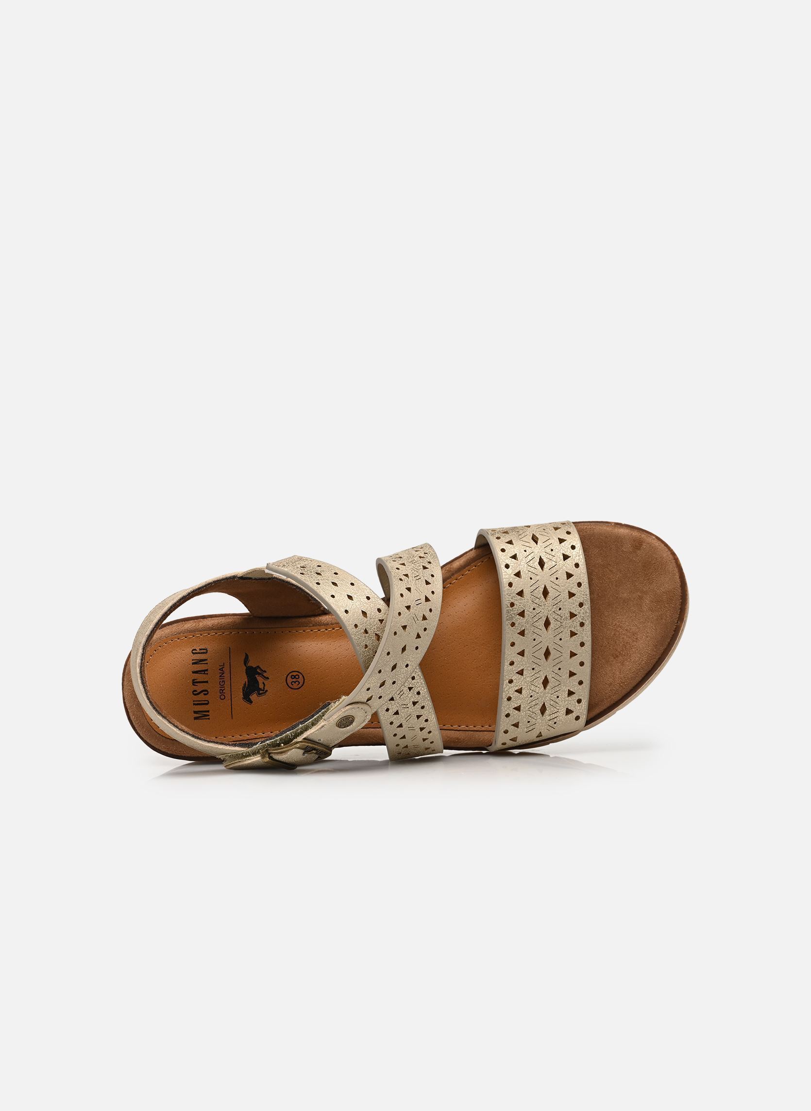 Sandali con zeppa e plateau 26M0432003 donna argento Mustang shoes Sandali con zeppa e plateau 26M0432003 donna argento Marble