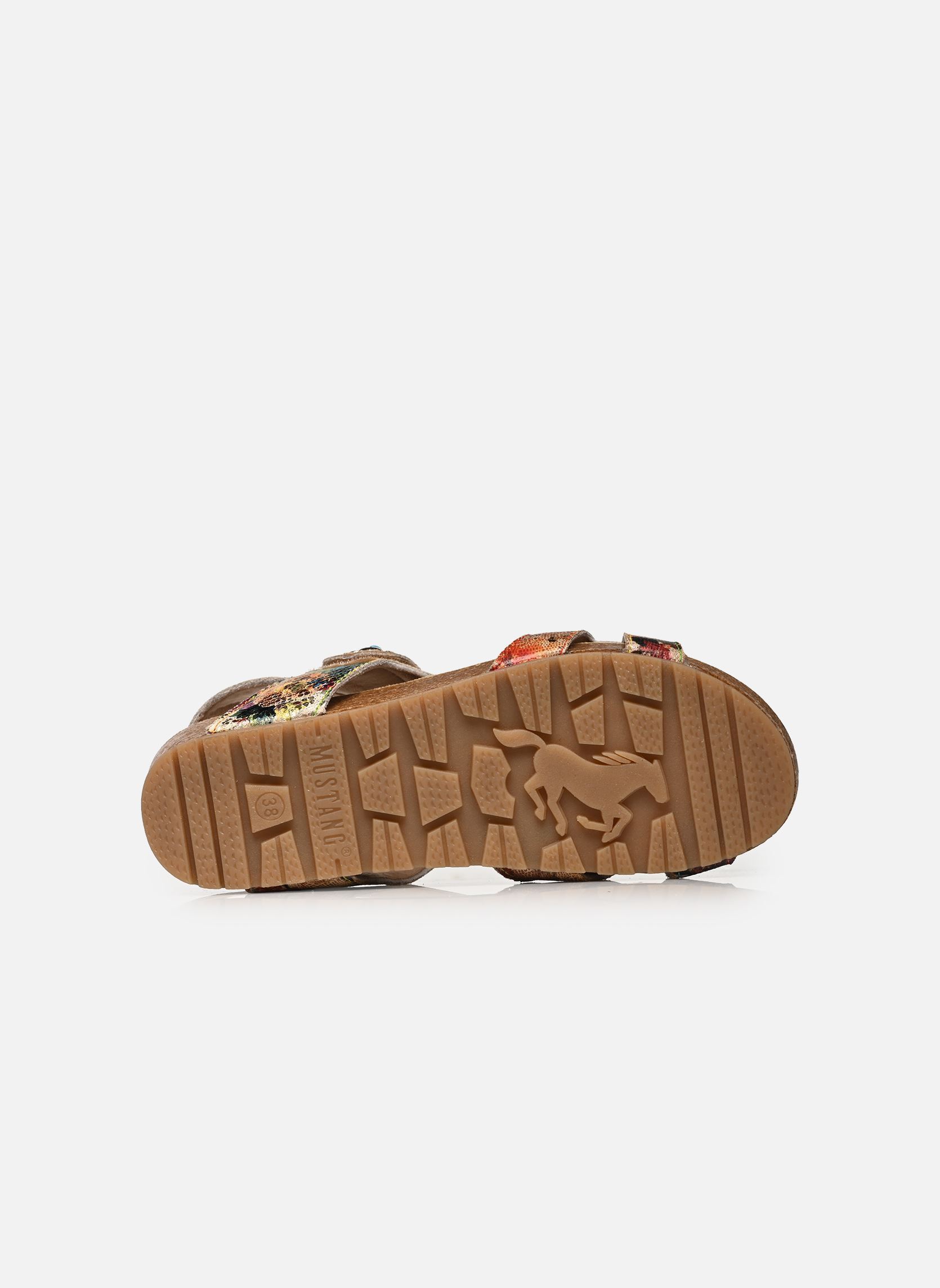 Sandales compensées et plateformes 26M0662001 femme beige Mustang shoes Sandales compensées et plateformes 26M0662001 femme beige Beige-Multi