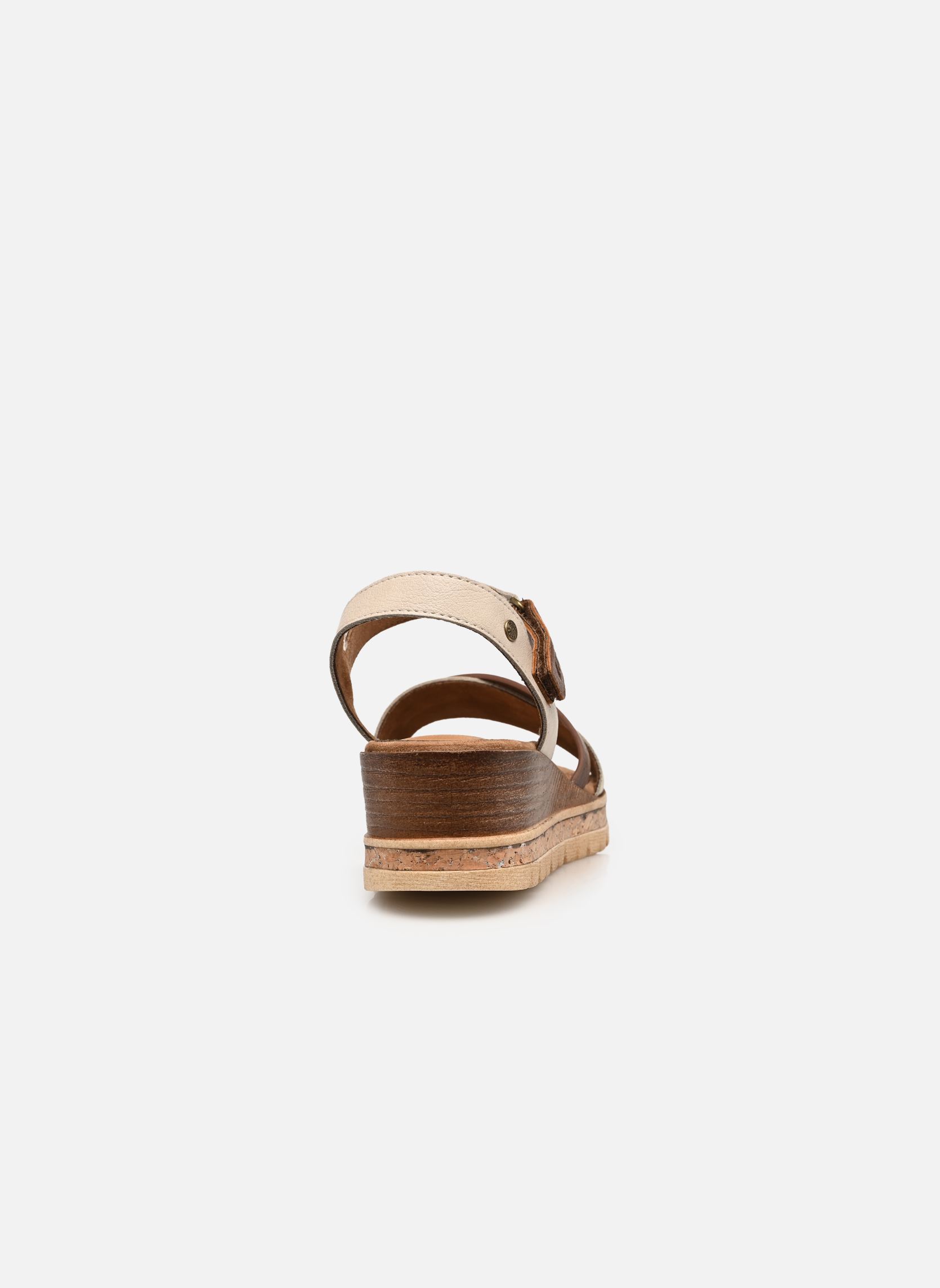 Keil- und Plateausandalen 26M0432004 damen weiß Mustang shoes Keil- und Plateausandalen 26M0432004 damen weiß Ivory