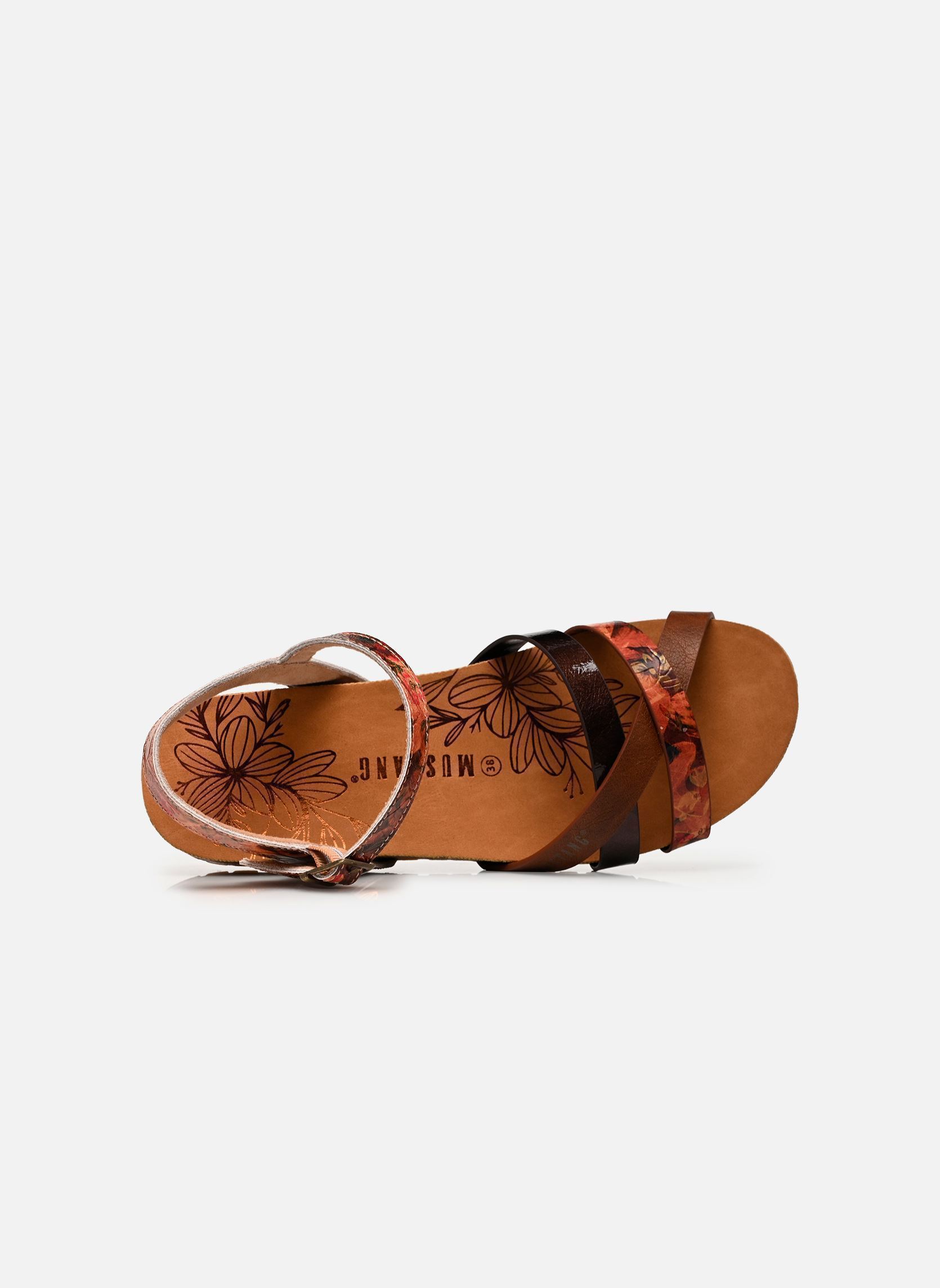 Keil- und Plateausandalen 26M0662002 damen braun Mustang shoes Keil- und Plateausandalen 26M0662002 damen braun brown-multi
