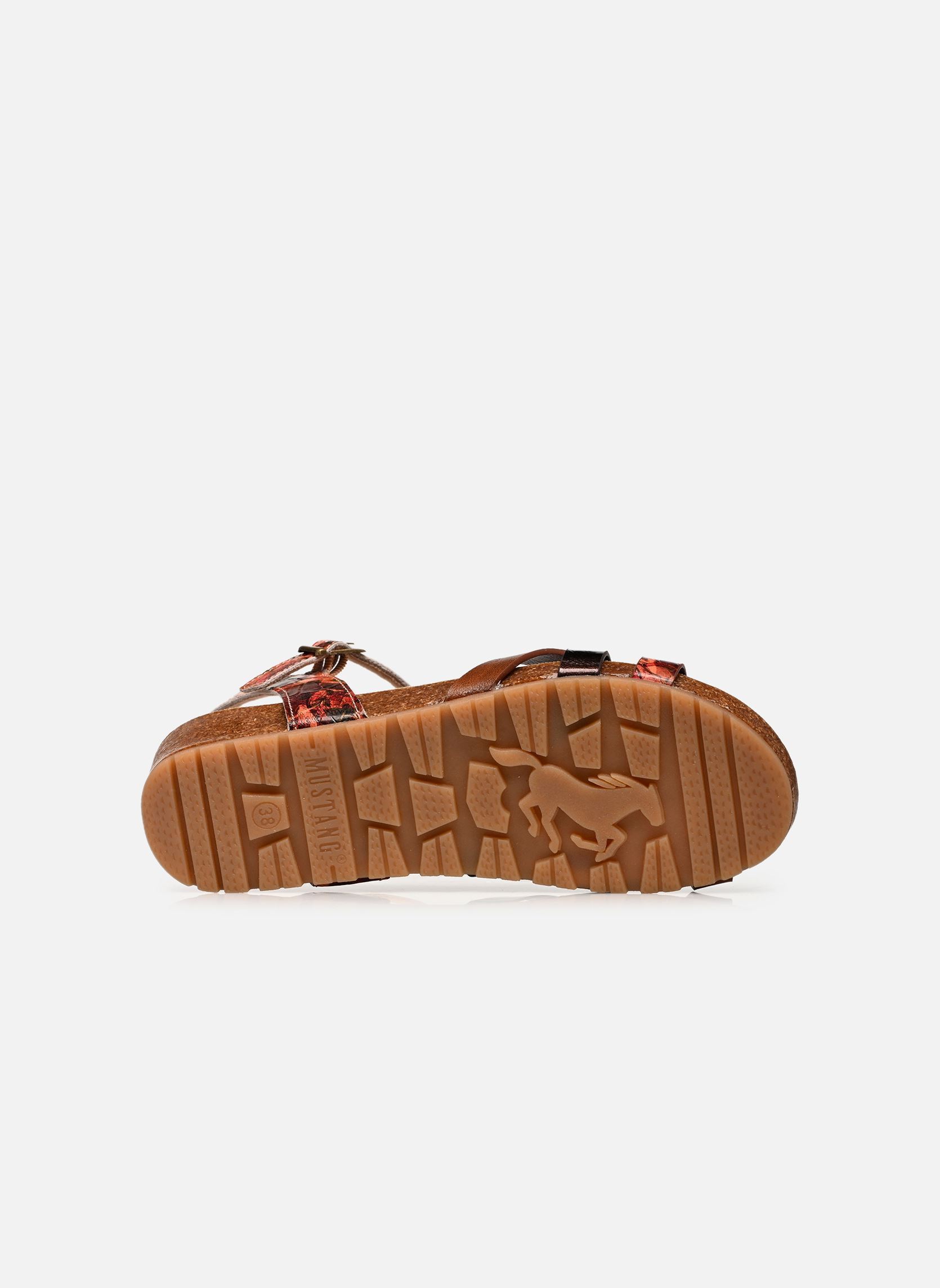 Keil- und Plateausandalen 26M0662002 damen braun Mustang shoes Keil- und Plateausandalen 26M0662002 damen braun brown-multi