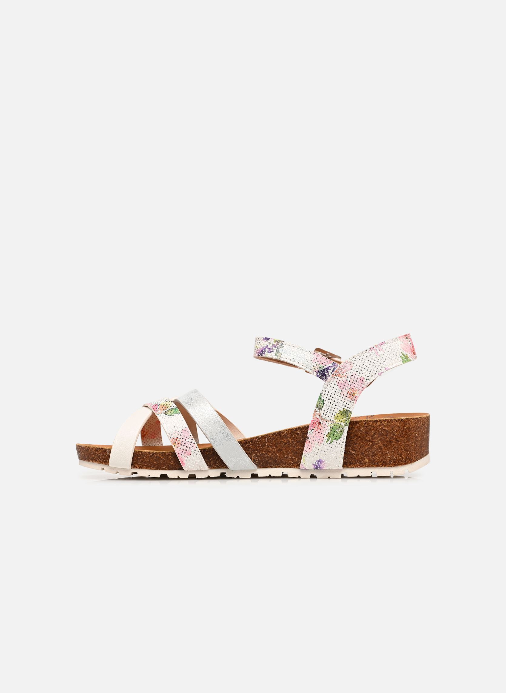 Sandales compensées et plateformes 26M0662002 femme multicolore Mustang shoes Sandales compensées et plateformes 26M0662002 femme multicolore White-Multi
