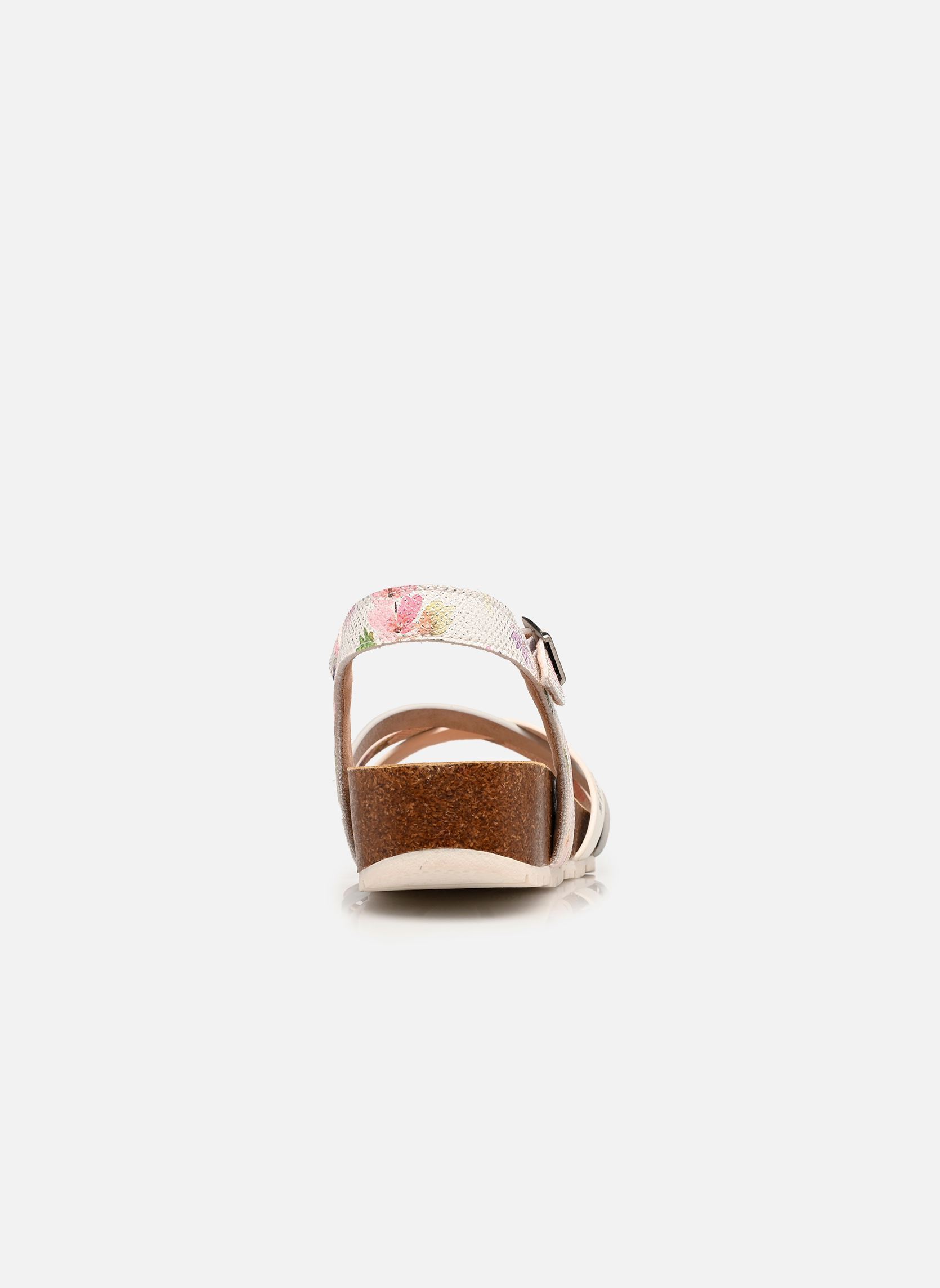 Sandales compensées et plateformes 26M0662002 femme multicolore Mustang shoes Sandales compensées et plateformes 26M0662002 femme multicolore White-Multi