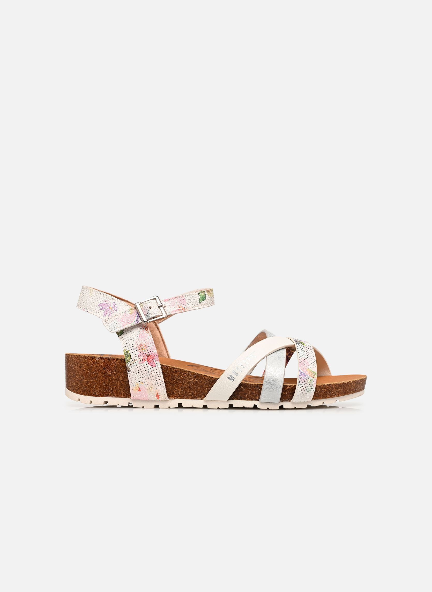 Sandales compensées et plateformes 26M0662002 femme multicolore Mustang shoes Sandales compensées et plateformes 26M0662002 femme multicolore White-Multi