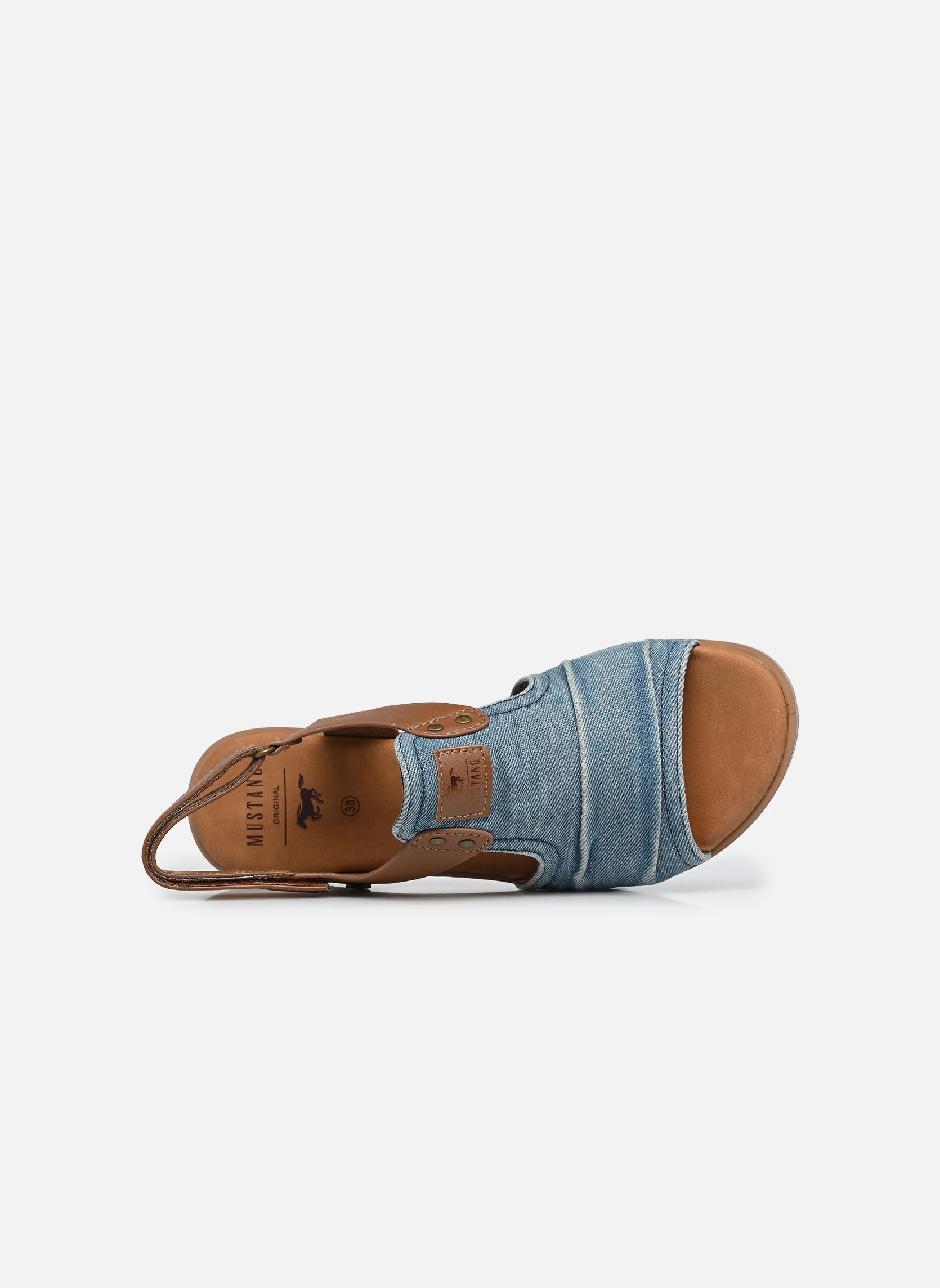 Sandalen 26M0072008 dames blauw Mustang shoes Sandalen 26M0072008 dames blauw Denim