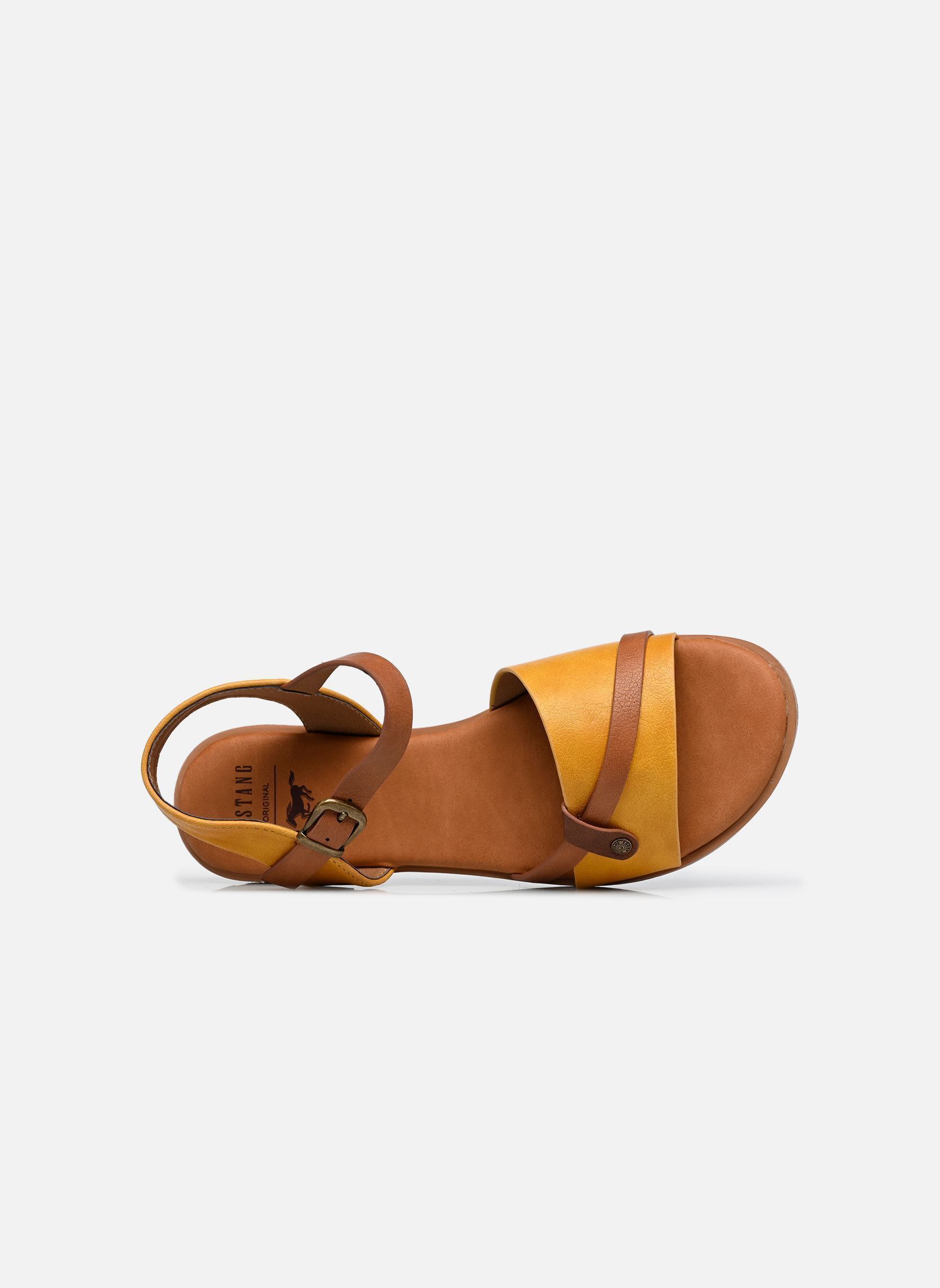 Sandales 26M0072006 femme jaune Mustang shoes Sandales 26M0072006 femme jaune Yellow