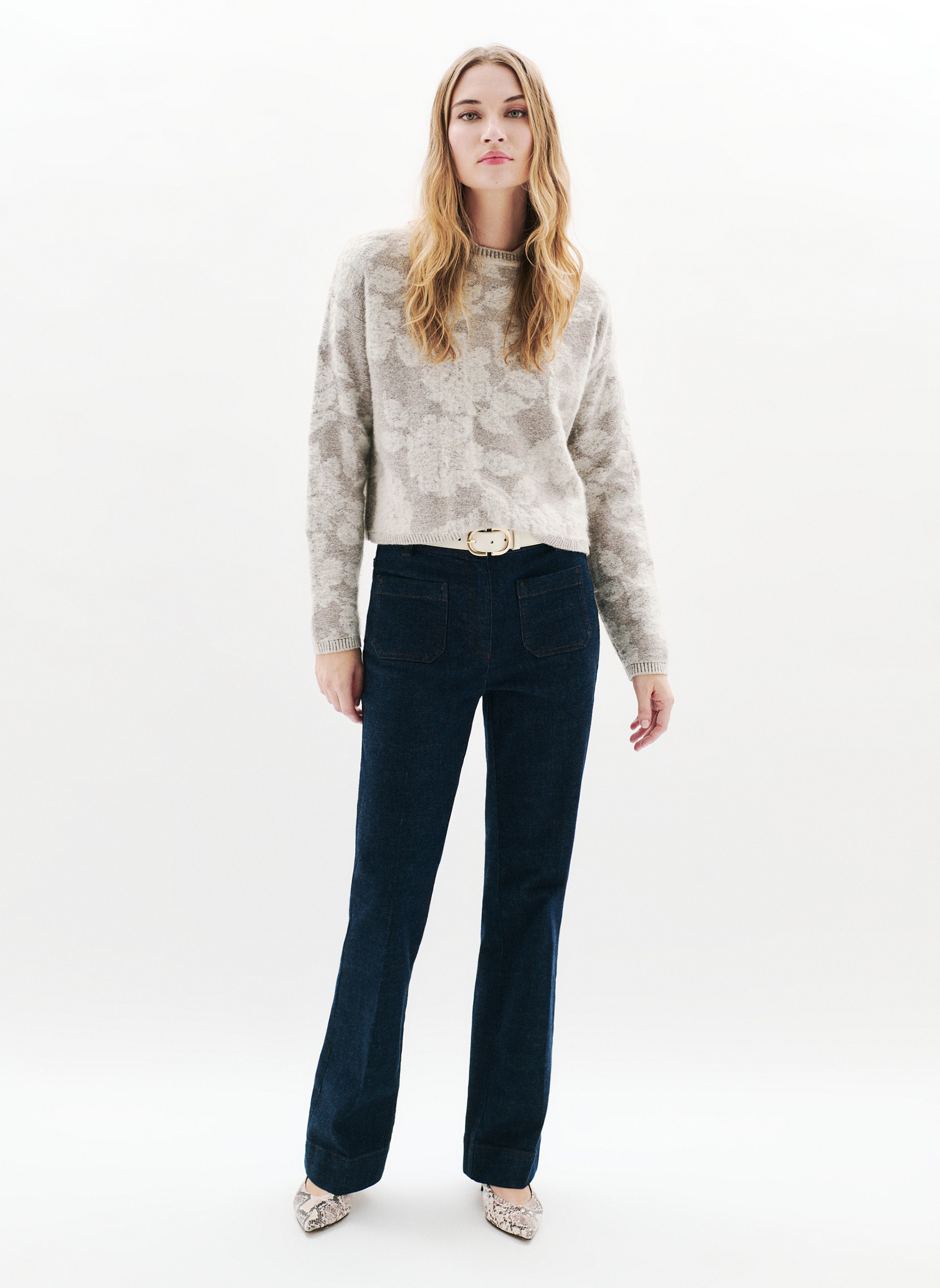 Pulls 252K-MFLORENTINE femme gris Caroll Pulls 252K-MFLORENTINE femme gris Gris clair