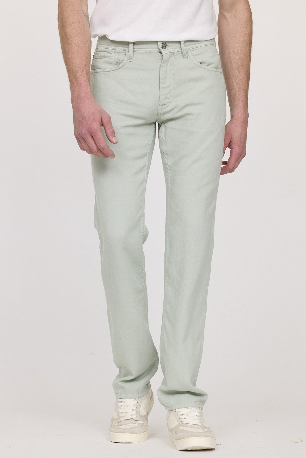 Pantalons droits 12459-Homme homme vert Lee Cooper Pantalons droits 12459-Homme homme vert Vert