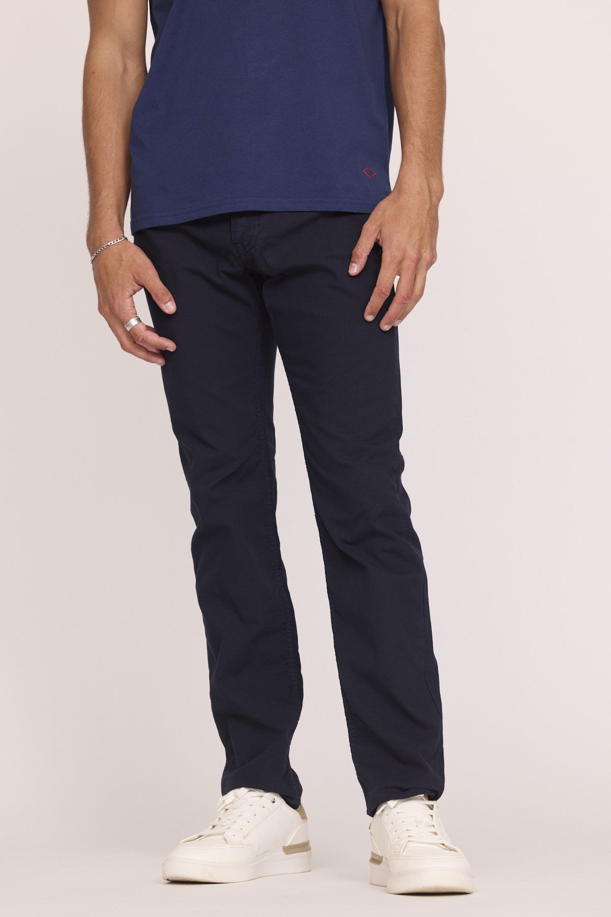 Pantalons droits 12459-Homme homme bleu Lee Cooper Pantalons droits 12459-Homme homme bleu Bleu