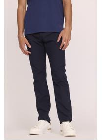 Pantalons droits 12459-Homme homme bleu
