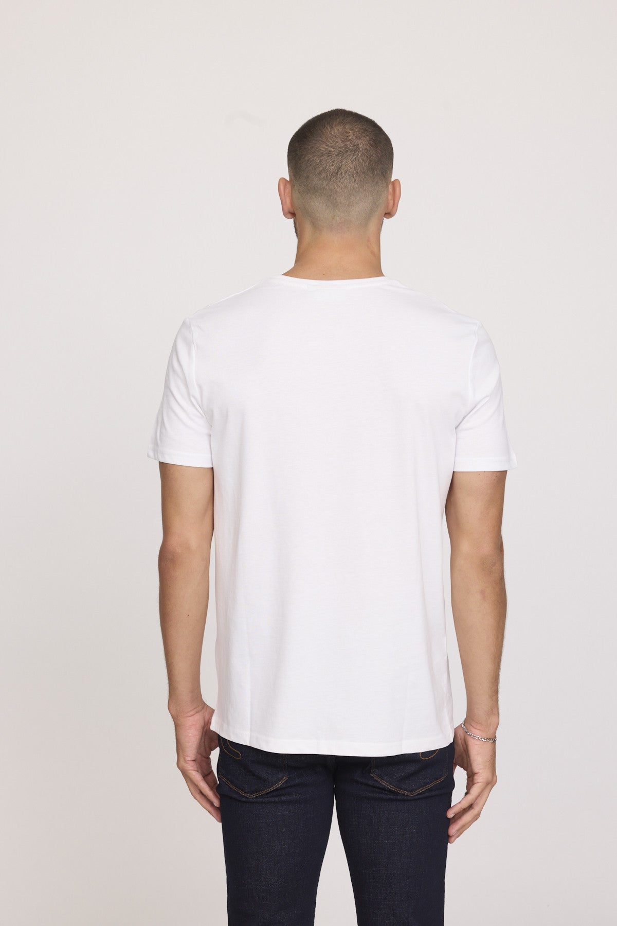 Tee-shirts 12275-Homme homme blanc Lee Cooper Tee-shirts 12275-Homme homme blanc Blanc