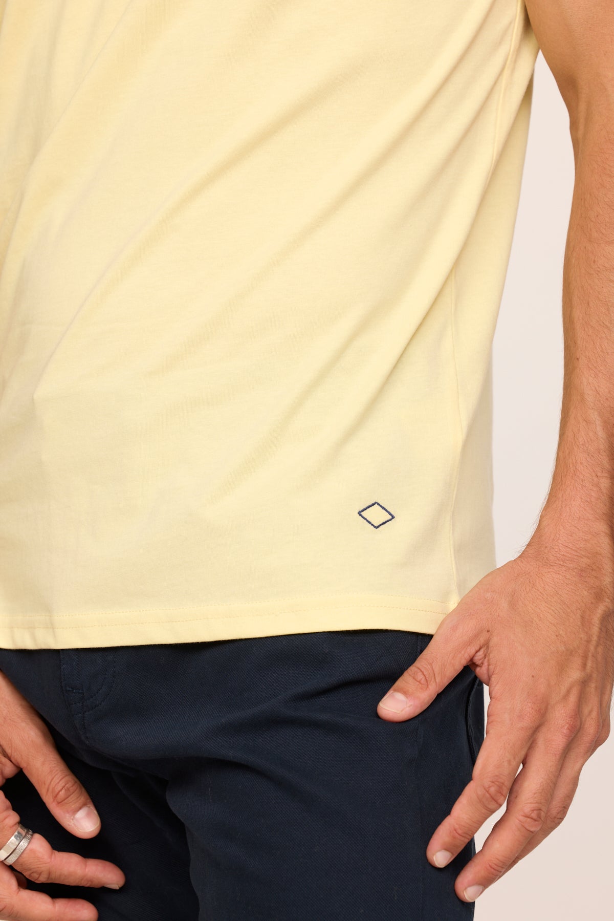 Tee-shirts 12275-Homme homme jaune Lee Cooper Tee-shirts 12275-Homme homme jaune Jaune clair