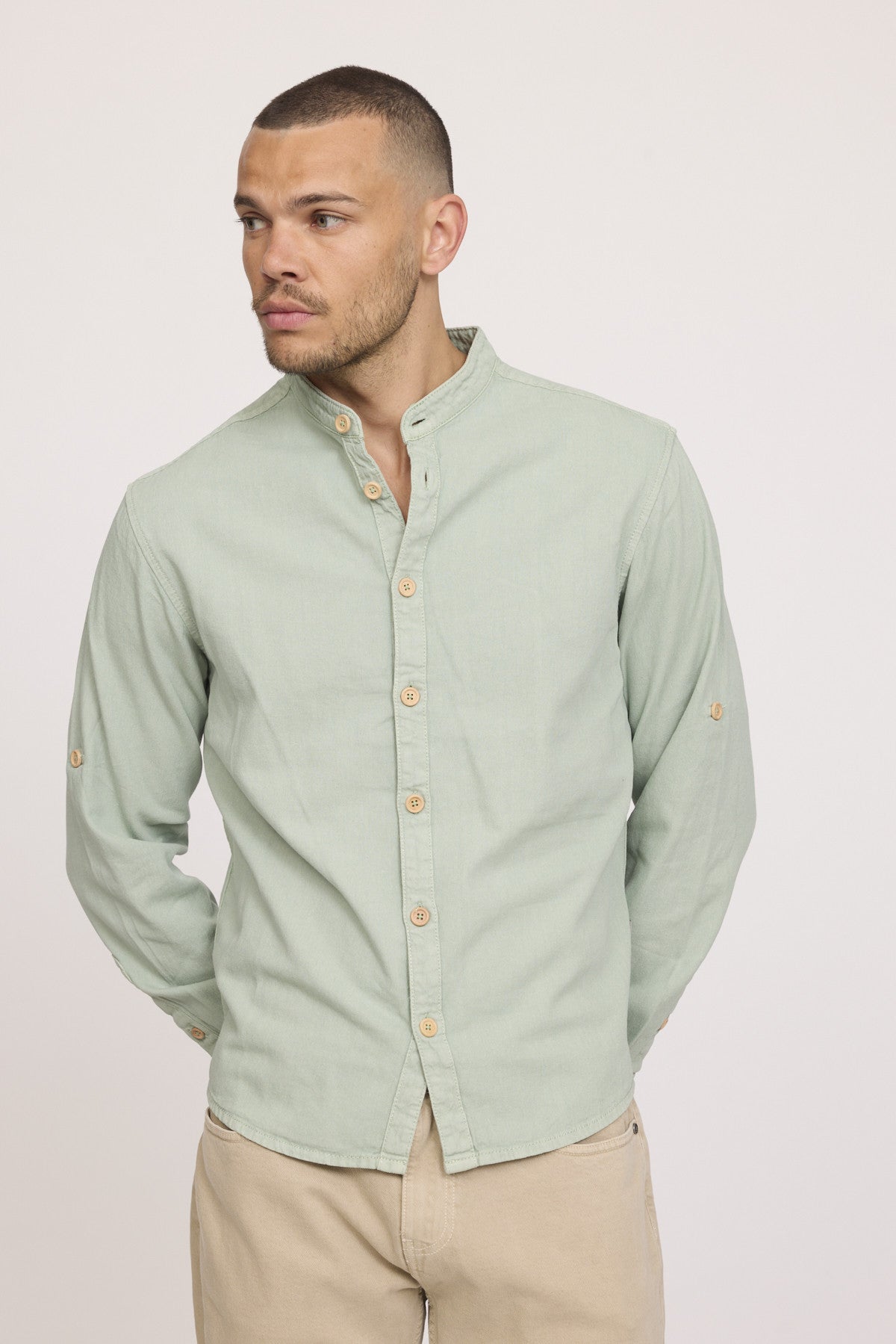 Chemises 12398-Homme homme vert Lee Cooper Chemises 12398-Homme homme vert Vert
