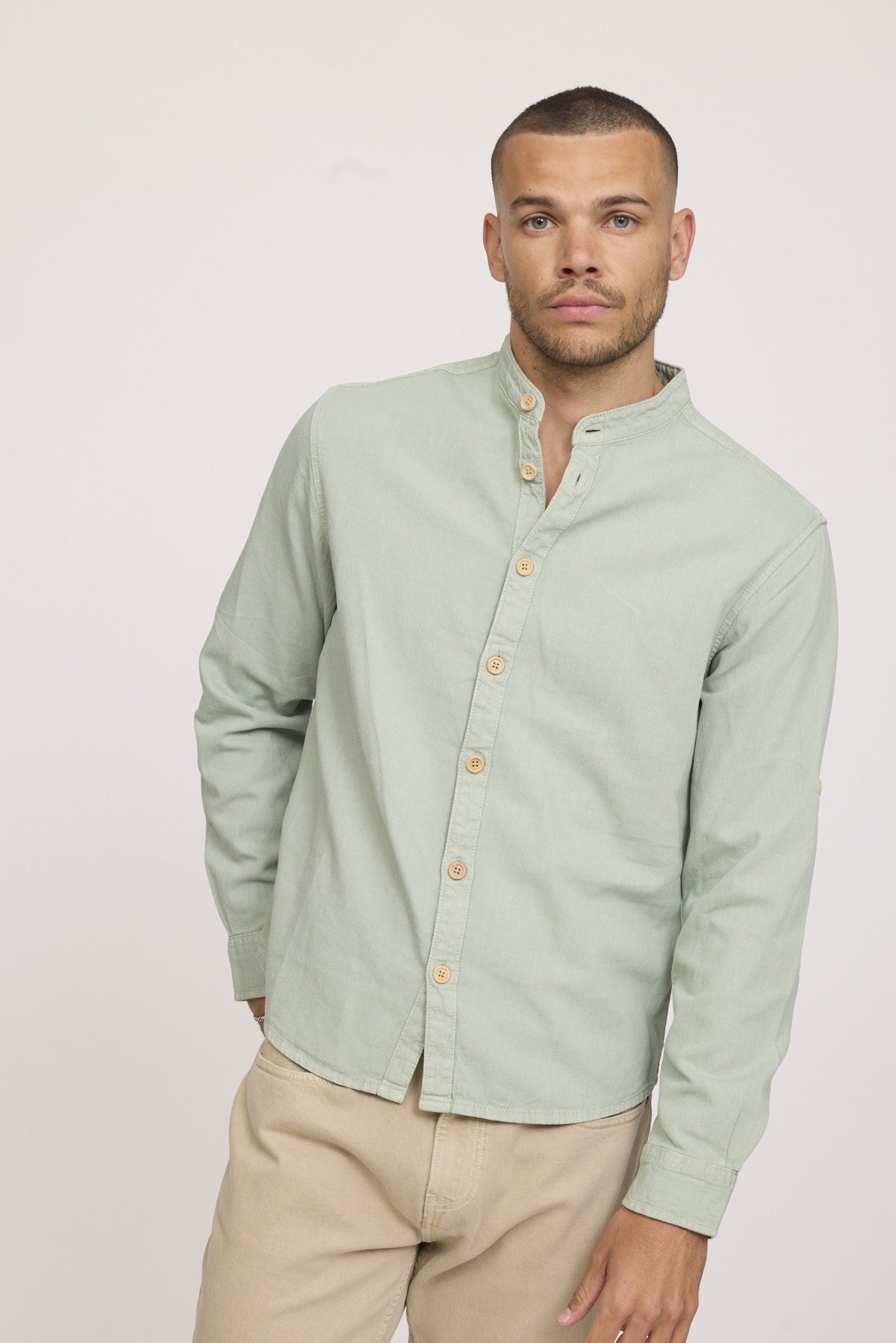 Chemises 12398-Homme homme vert Lee Cooper Chemises 12398-Homme homme vert Vert