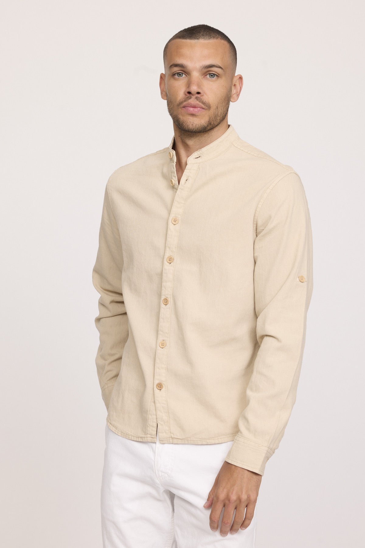 Chemises 12398-Homme homme beige Lee Cooper Chemises 12398-Homme homme beige Beige