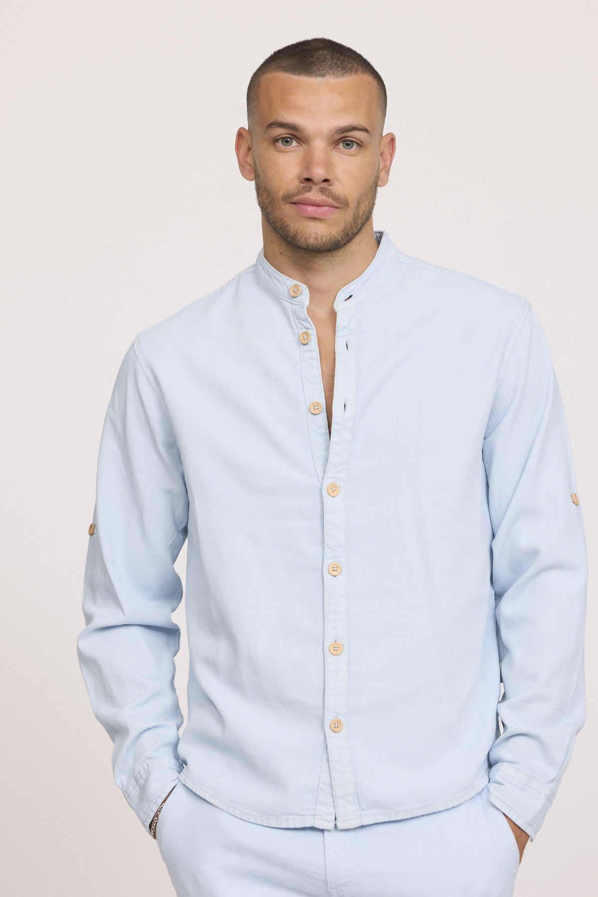 Chemises 12398-Homme homme bleu Lee Cooper Chemises 12398-Homme homme bleu Bleu
