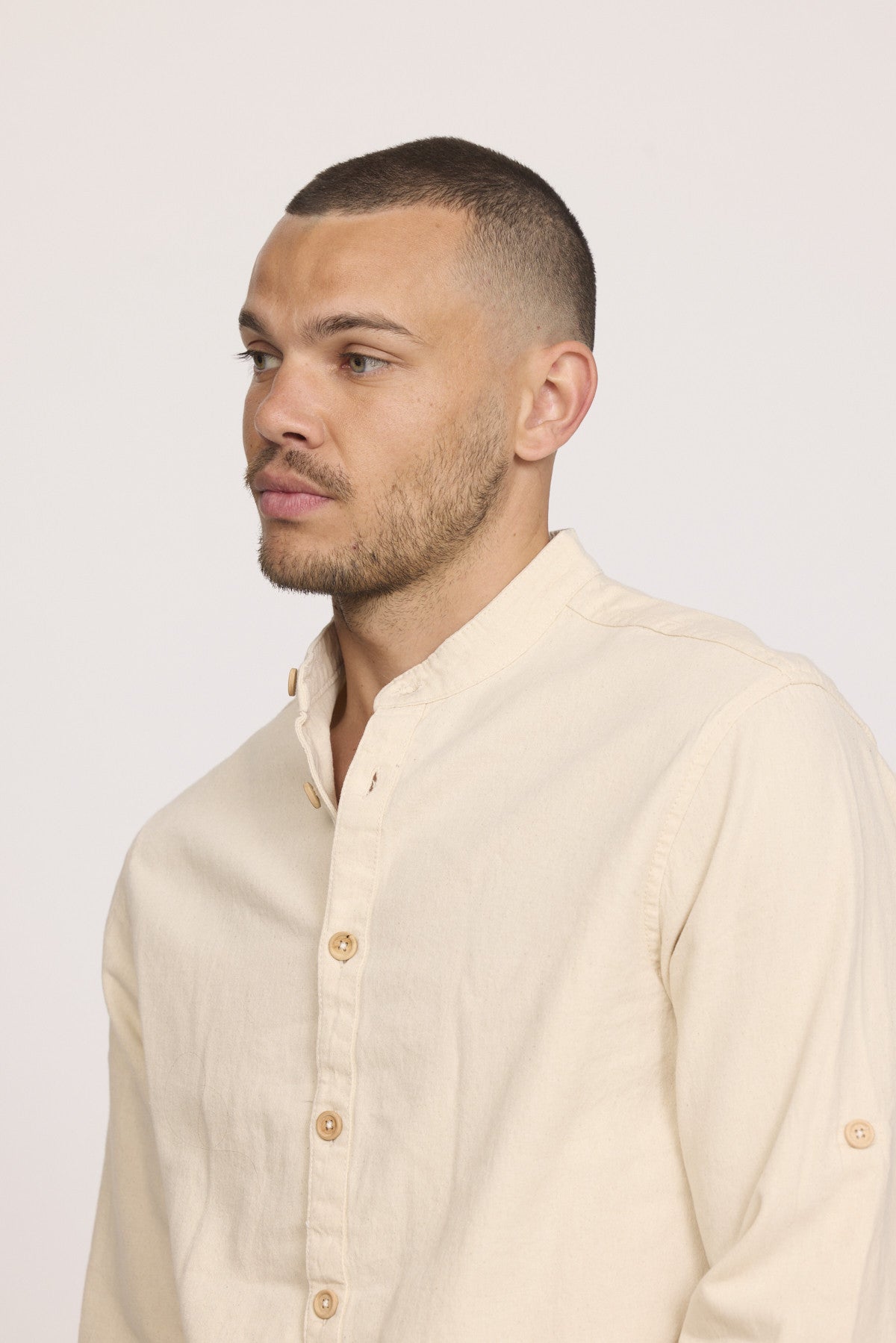 Chemises 12398-Homme homme beige Lee Cooper Chemises 12398-Homme homme beige Ivoire