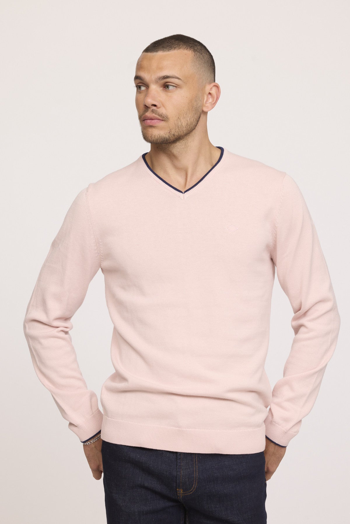 Pulls 12515-Homme homme rose Lee Cooper Pulls 12515-Homme homme rose Rose