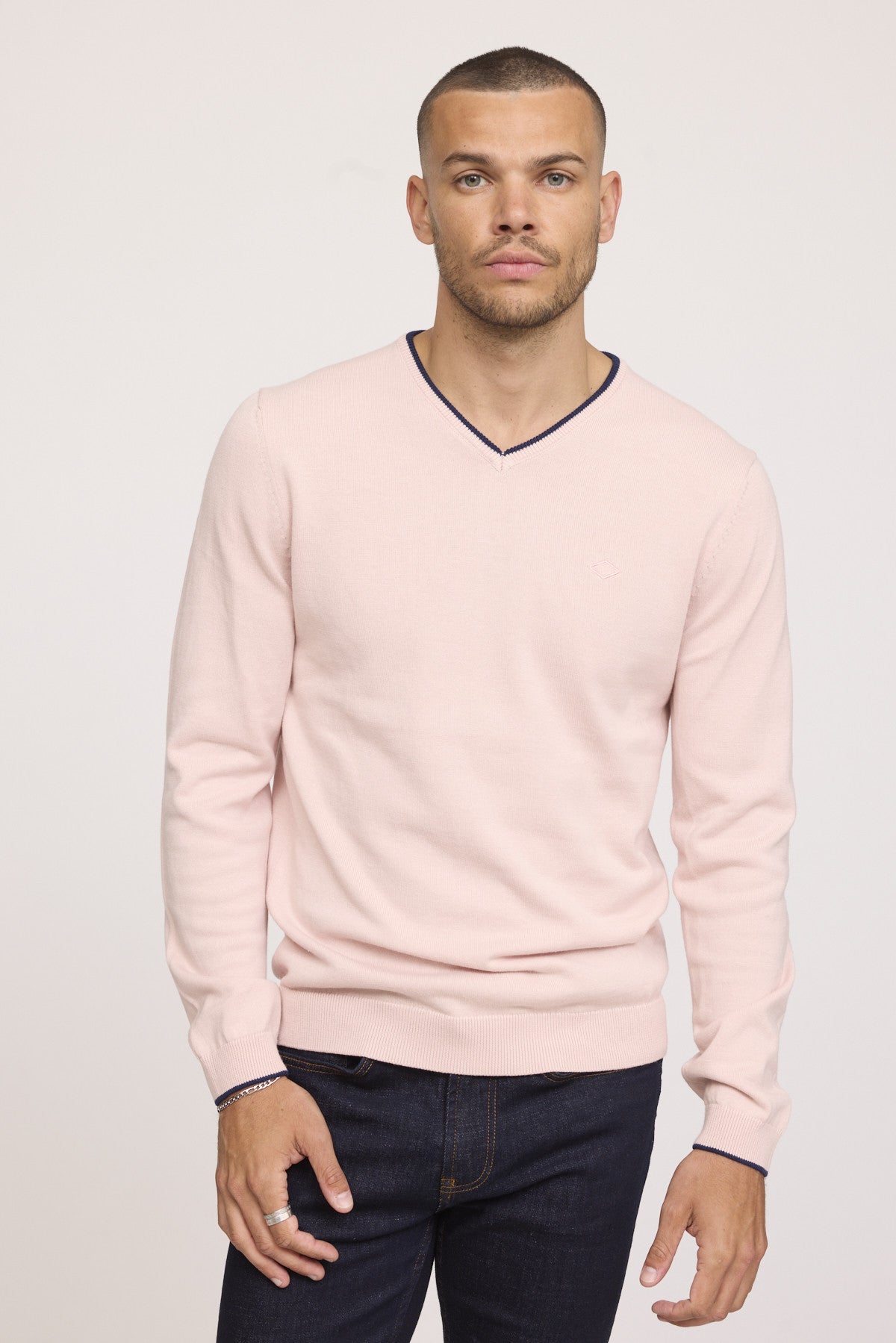 Pulls 12515-Homme homme rose Lee Cooper Pulls 12515-Homme homme rose Rose