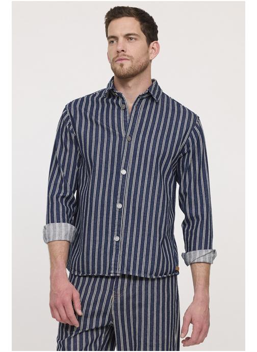 Lee Cooper Chemises 12386-Homme homme bleu