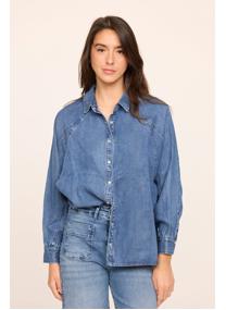 Chemises 12425-Femme femme bleu Lee Cooper Chemises 12425-Femme femme bleu Bleu