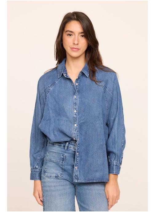 Lee Cooper Chemises 12425-Femme femme bleu