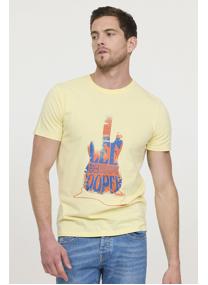 Tee-shirts 12276-Homme homme jaune Lee Cooper Tee-shirts 12276-Homme homme jaune Jaune