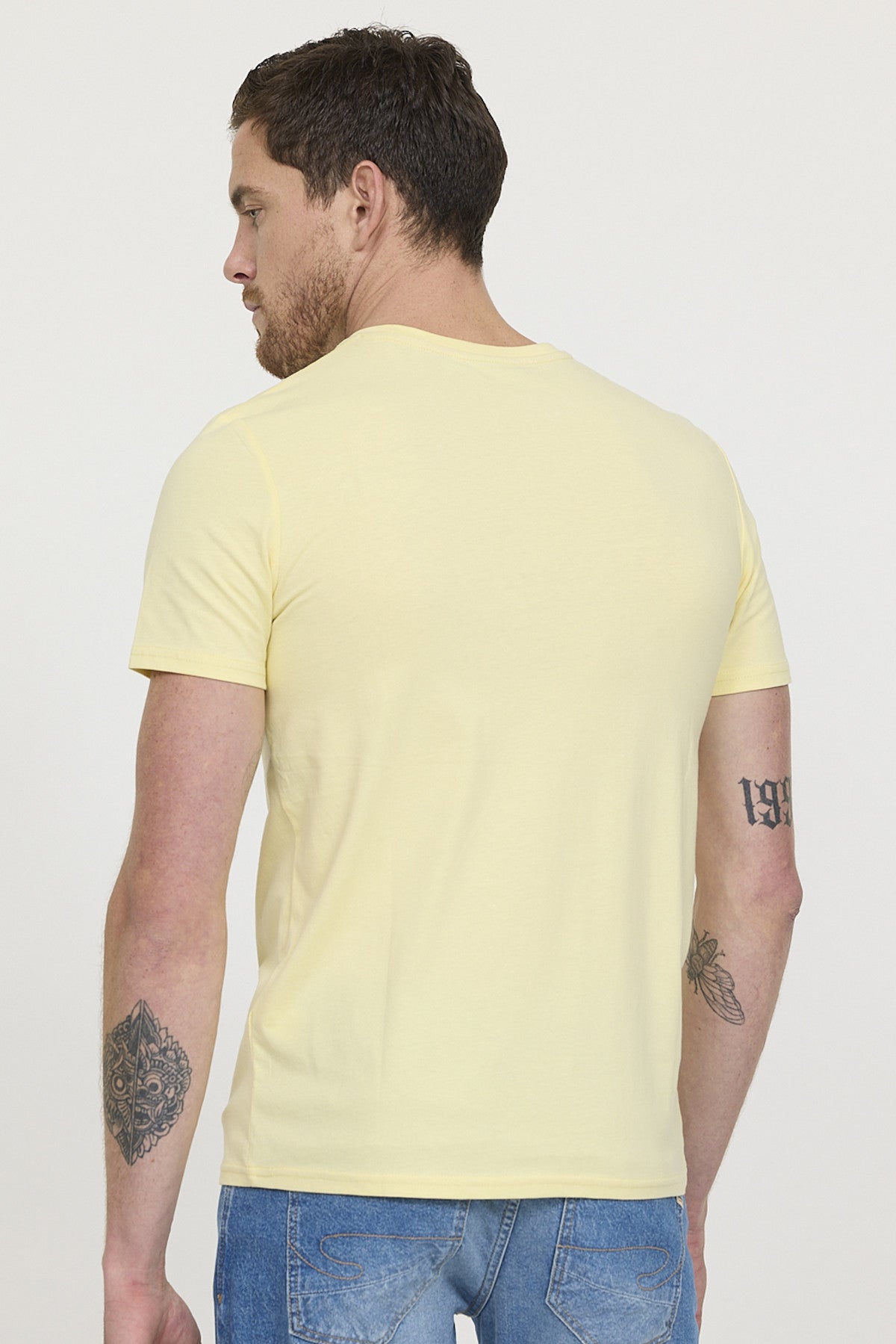 Tee-shirts 12276-Homme homme jaune Lee Cooper Tee-shirts 12276-Homme homme jaune Jaune