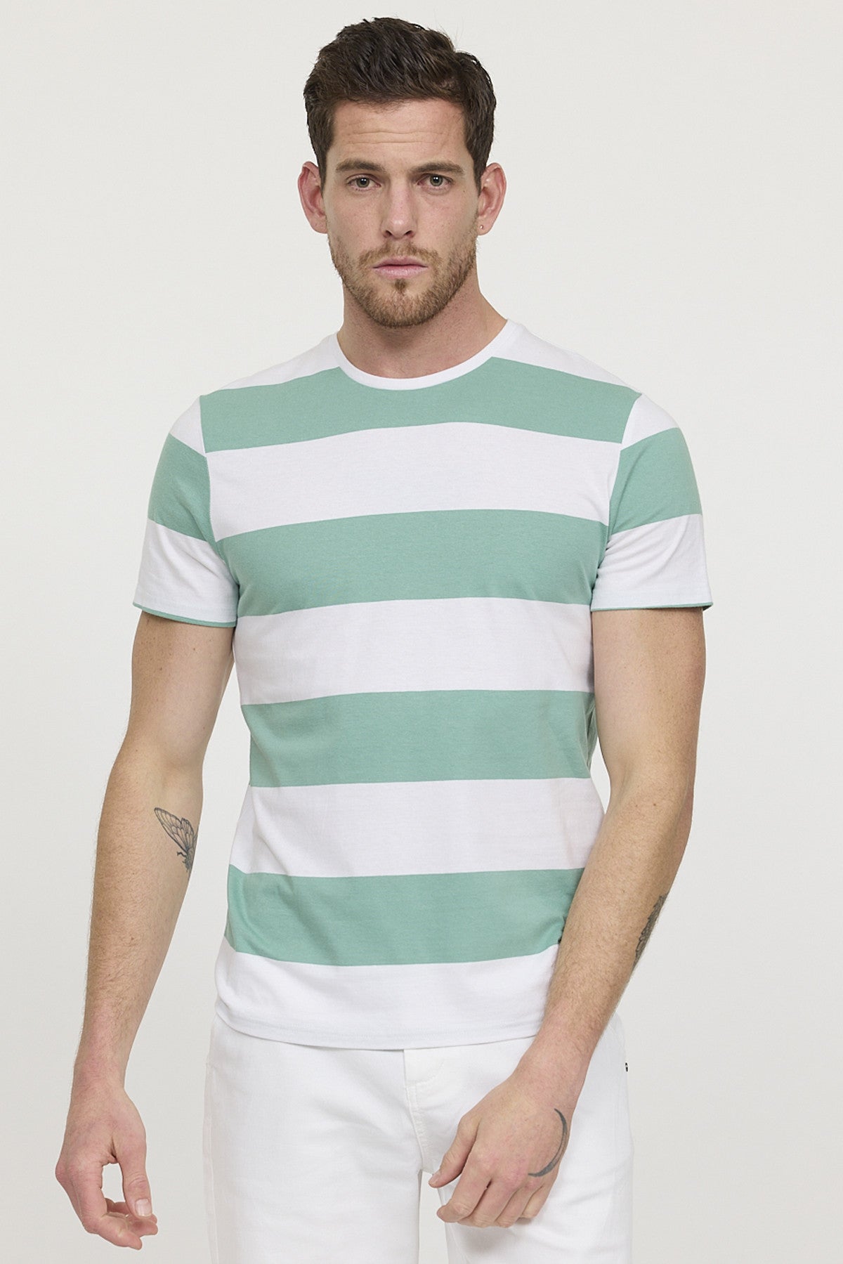 Tee-shirts 12280-Homme homme vert Lee Cooper Tee-shirts 12280-Homme homme vert Vert
