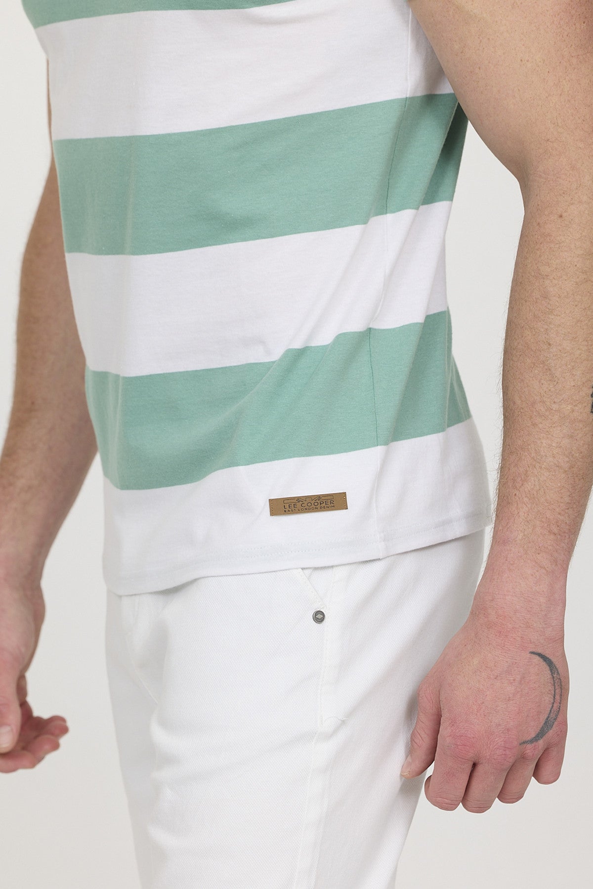 Tee-shirts 12280-Homme homme vert Lee Cooper Tee-shirts 12280-Homme homme vert Vert