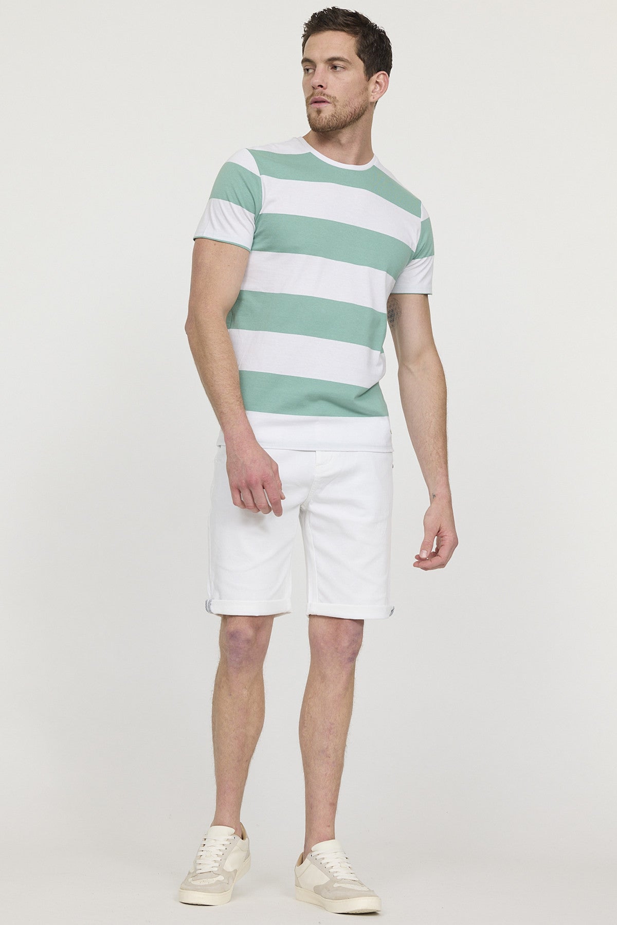 Tee-shirts 12280-Homme homme vert Lee Cooper Tee-shirts 12280-Homme homme vert Vert