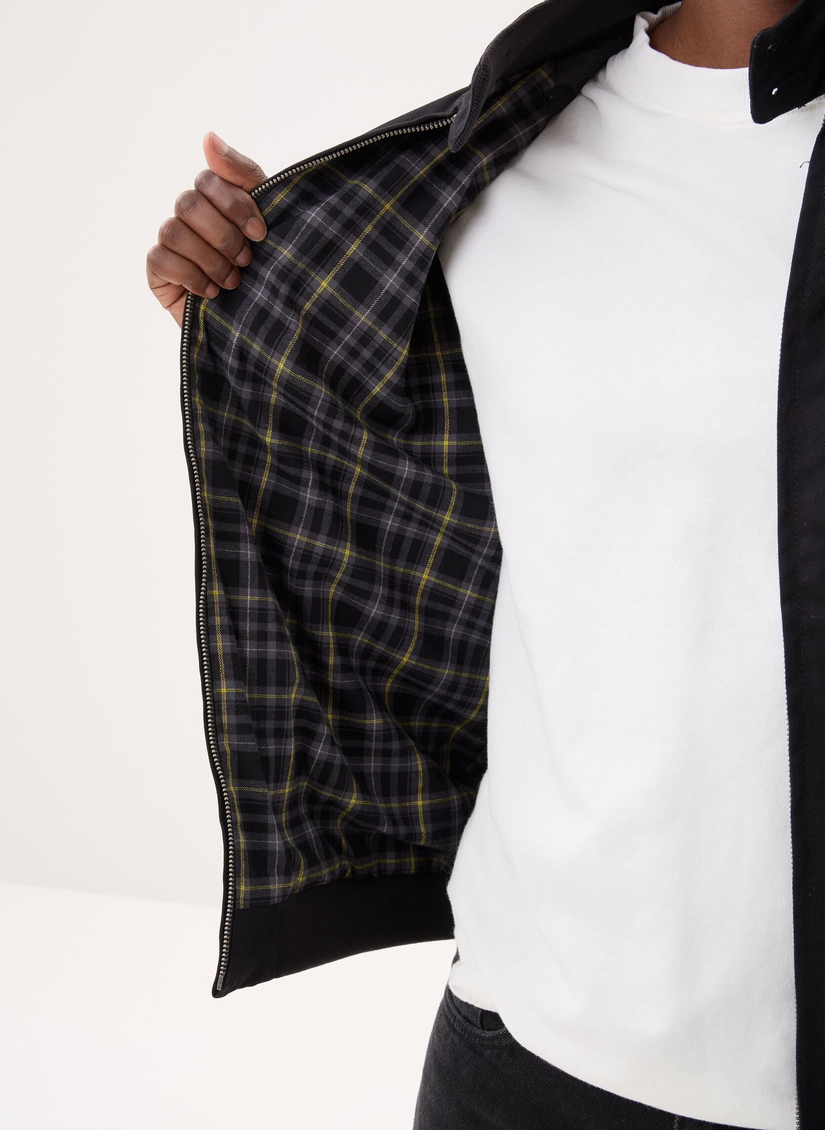 Windbreaker / Windjacken Cotton Harrington Jacket herren schwarz Lyle & Scott Windbreaker / Windjacken Cotton Harrington Jacket herren schwarz Jet black