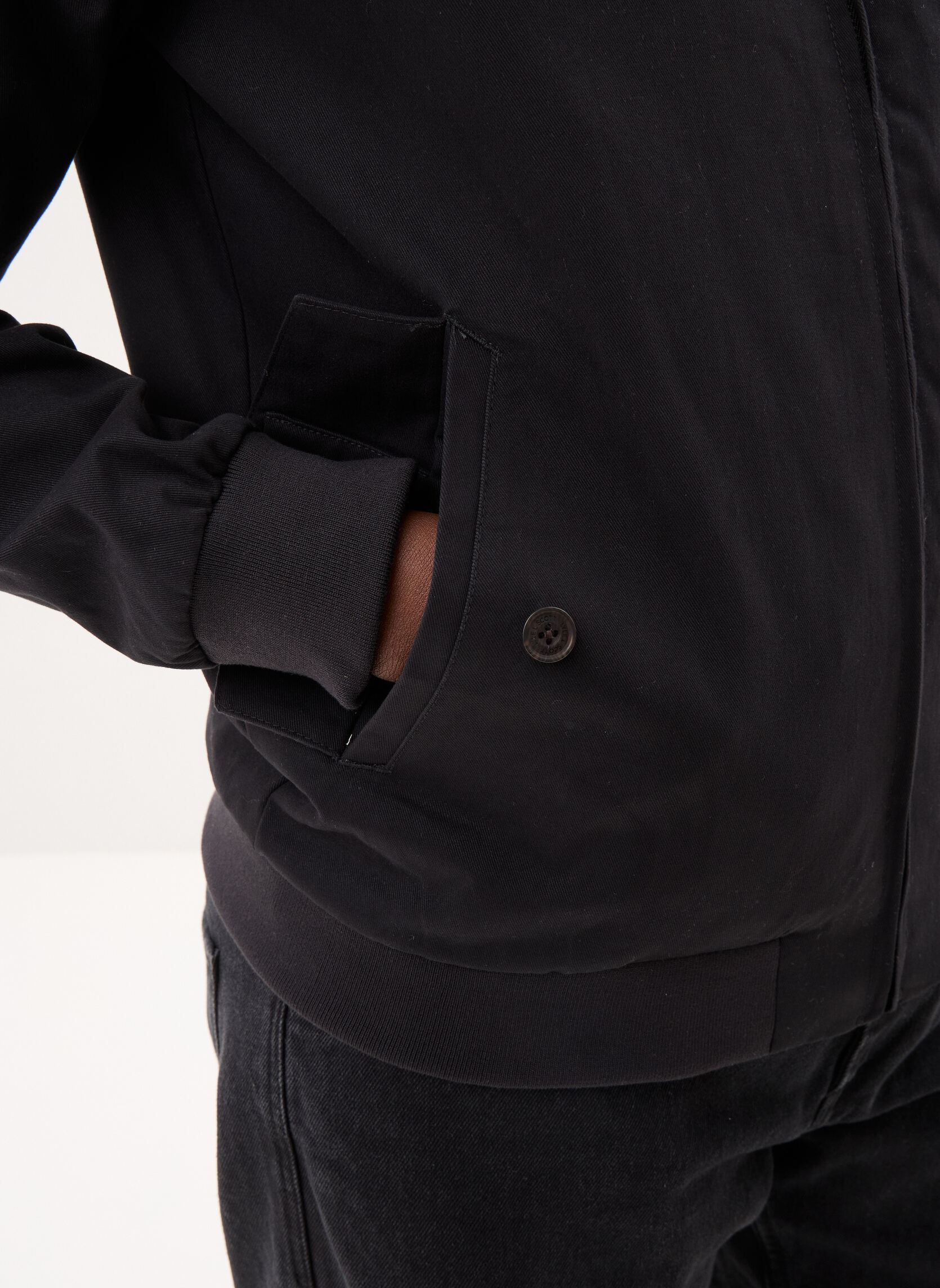 Windbreaker / Windjacken Cotton Harrington Jacket herren schwarz Lyle & Scott Windbreaker / Windjacken Cotton Harrington Jacket herren schwarz Jet black
