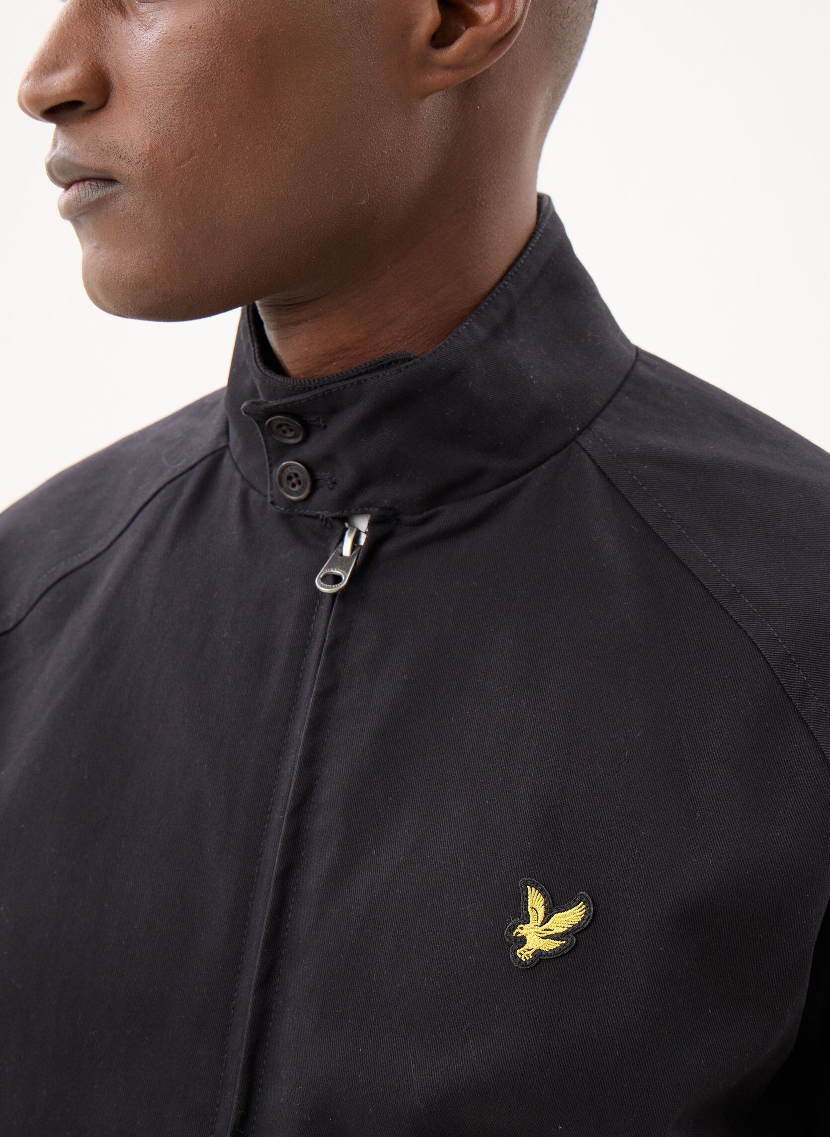 Windbreaker / Windjacken Cotton Harrington Jacket herren schwarz Lyle & Scott Windbreaker / Windjacken Cotton Harrington Jacket herren schwarz Jet black
