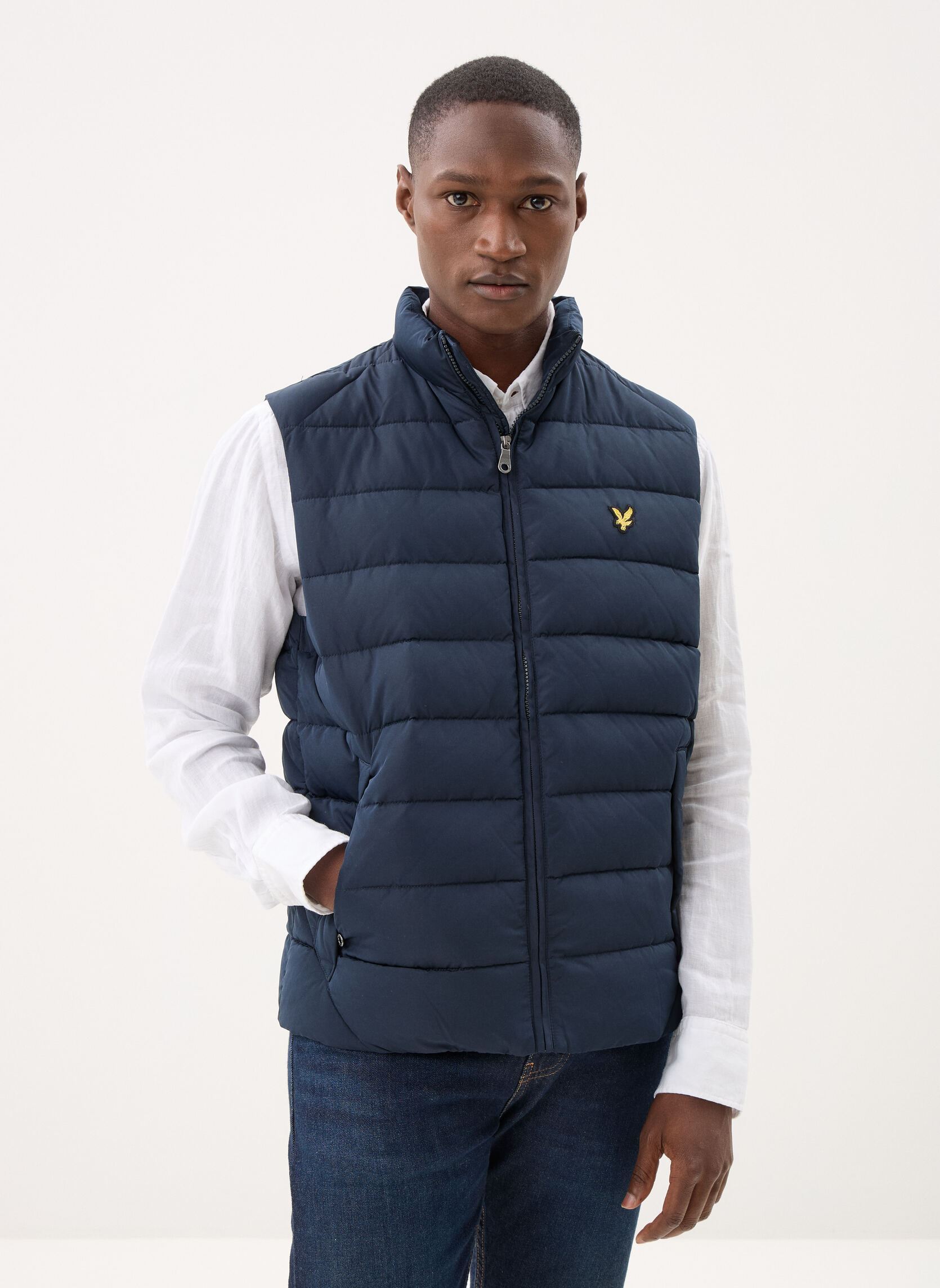 Daunenwesten Quilted Gilet herren blau Lyle & Scott Daunenwesten Quilted Gilet herren blau Dark Navy