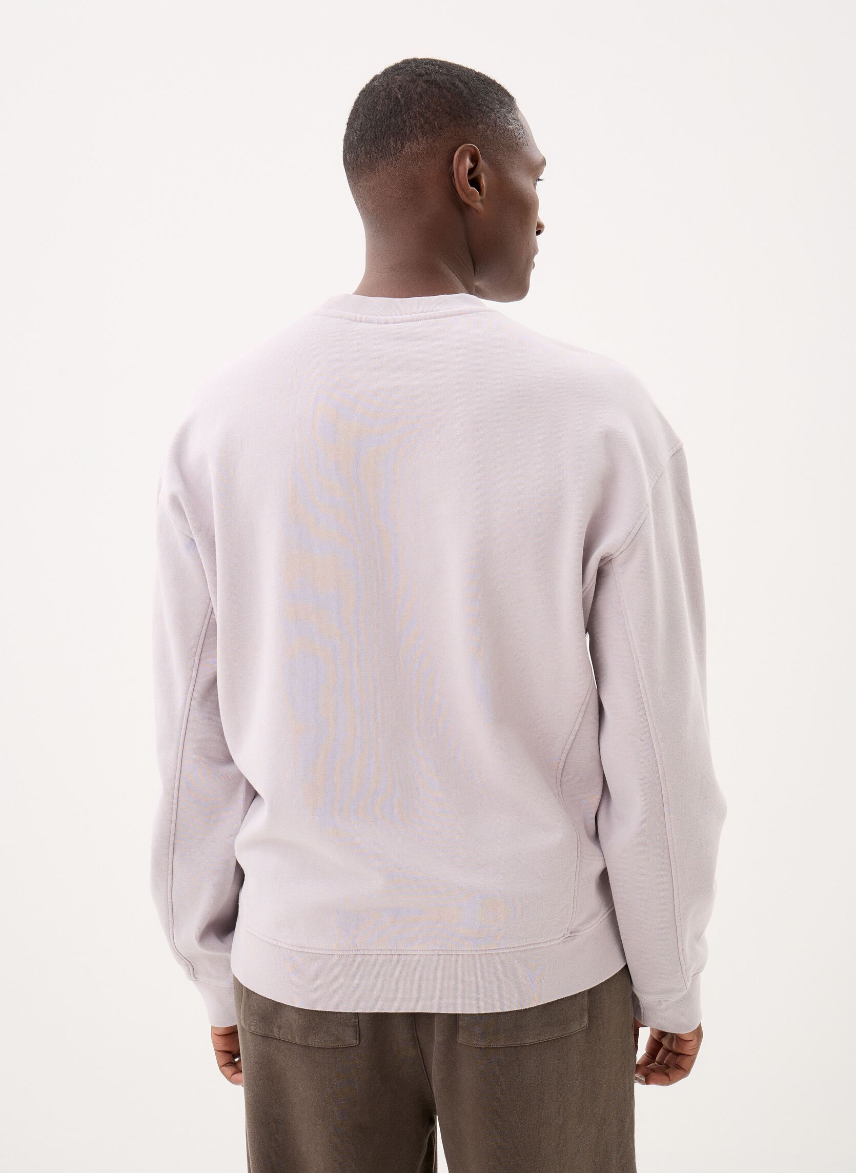 Sweats Heavy Laundered Crewneck homme violet Lyle & Scott Sweats Heavy Laundered Crewneck homme violet Pale Lavendar