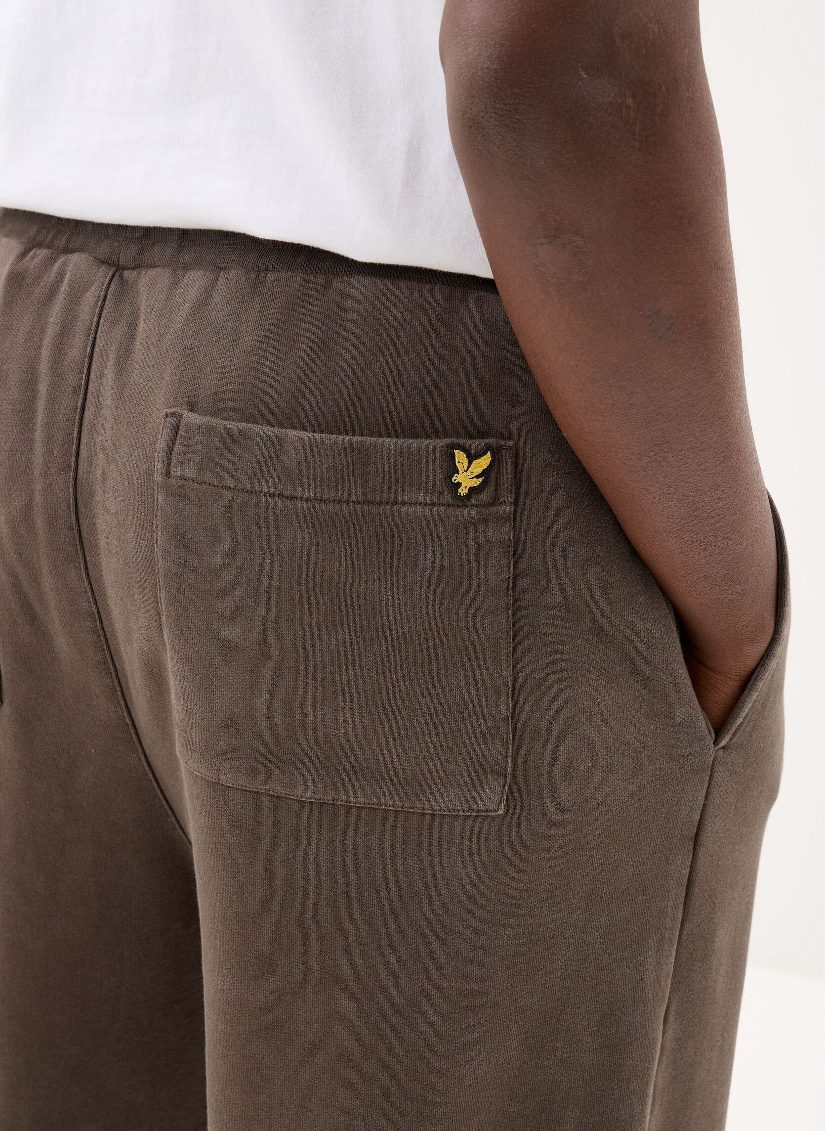 Joggings Heavy Laundered Sweatpant homme noir Lyle & Scott Joggings Heavy Laundered Sweatpant homme noir Soft black