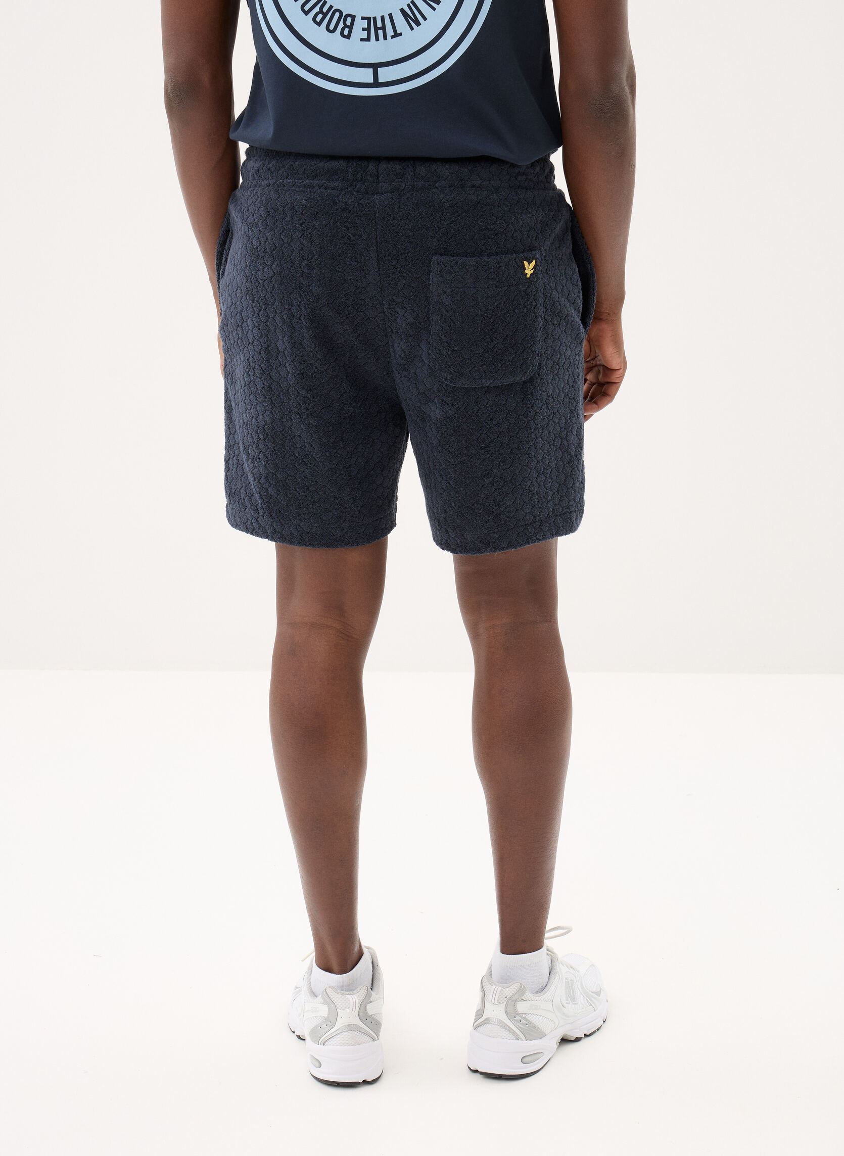 Sportshorts Honeycomb Towelling Short herren blau Lyle & Scott Sportshorts Honeycomb Towelling Short herren blau Dark Navy